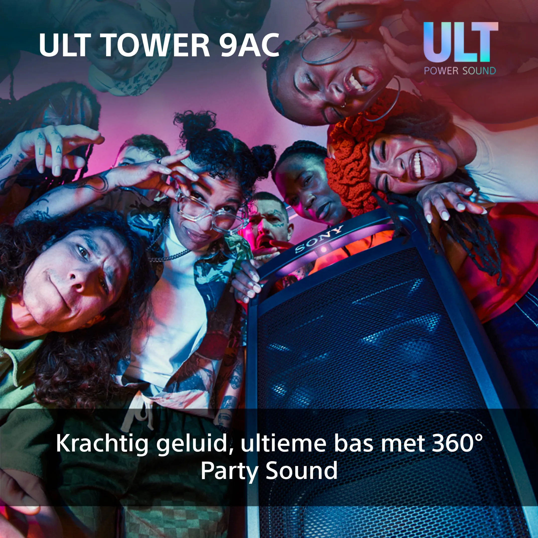 Sony Party speaker ULT Tower 9 - Zwart image