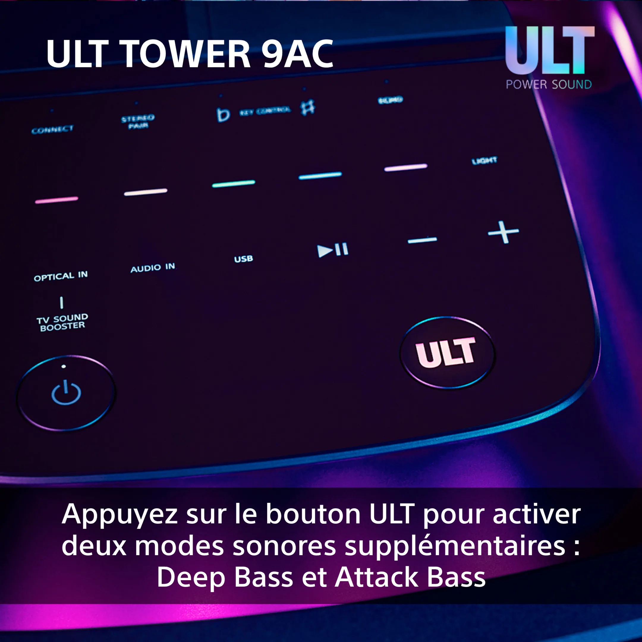 Sony Enceinte de fête ULT Tower 9 - Noir image