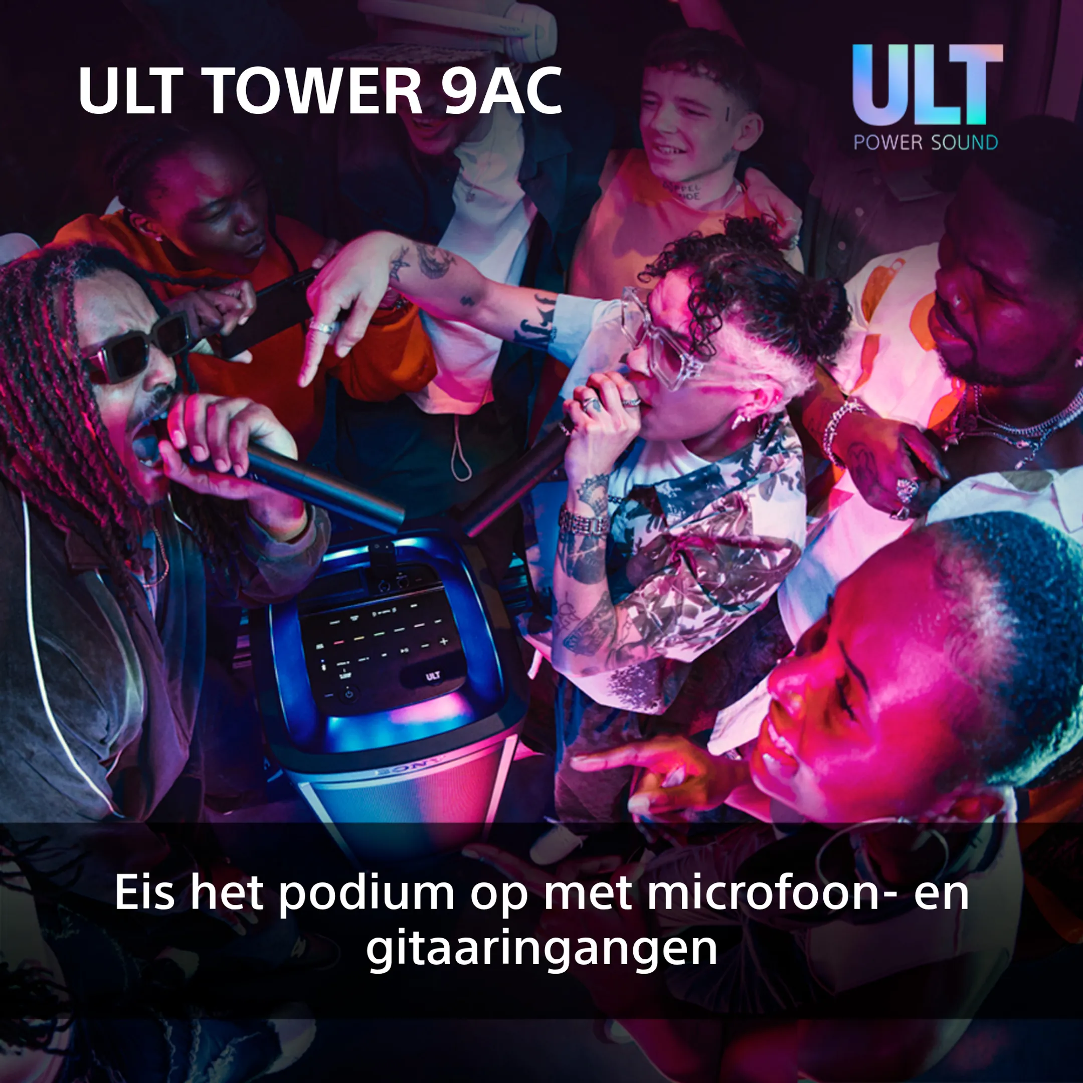 Sony Party speaker ULT Tower 9 - Zwart image