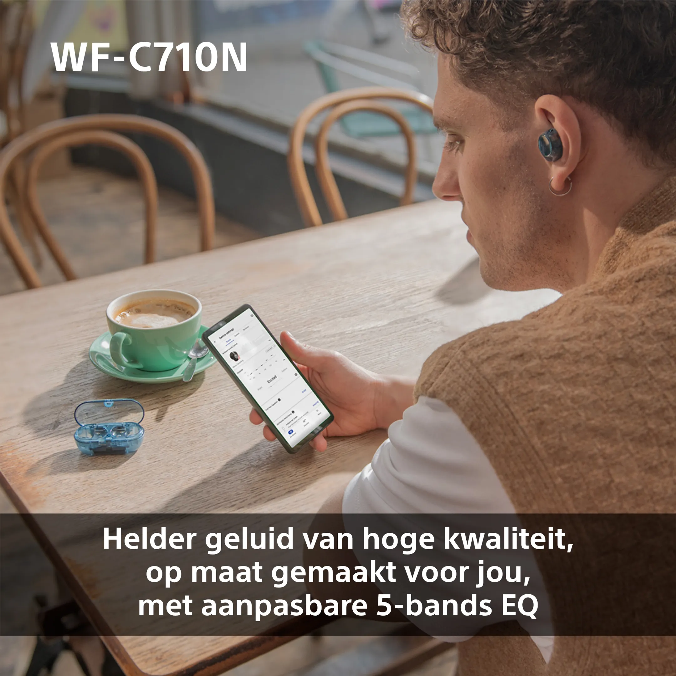 Sony WF-C710 oortjes - Zwart image