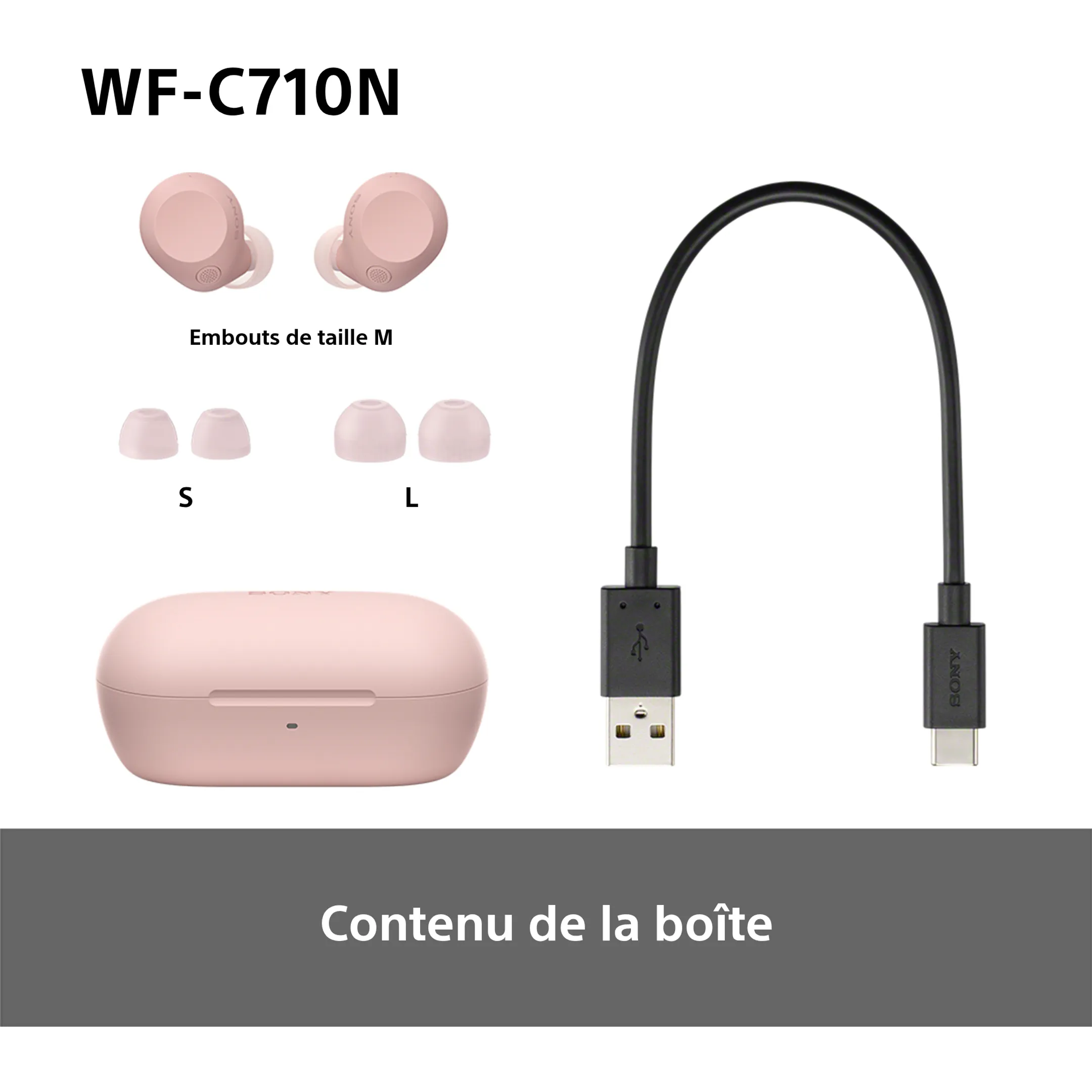 Sony Écouteurs WF-C710 - Rose image