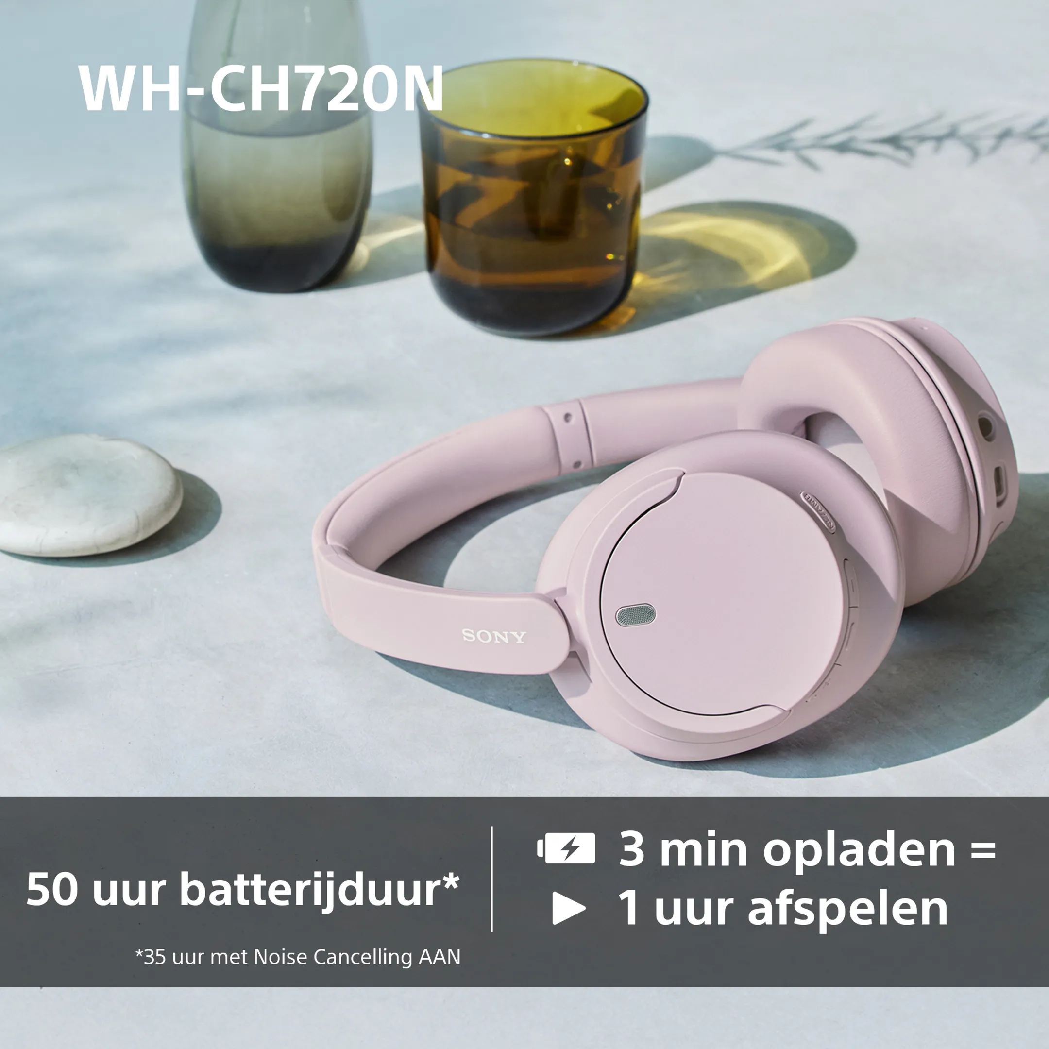 Sony  WH-CH720 Koptelefoon - Roze image