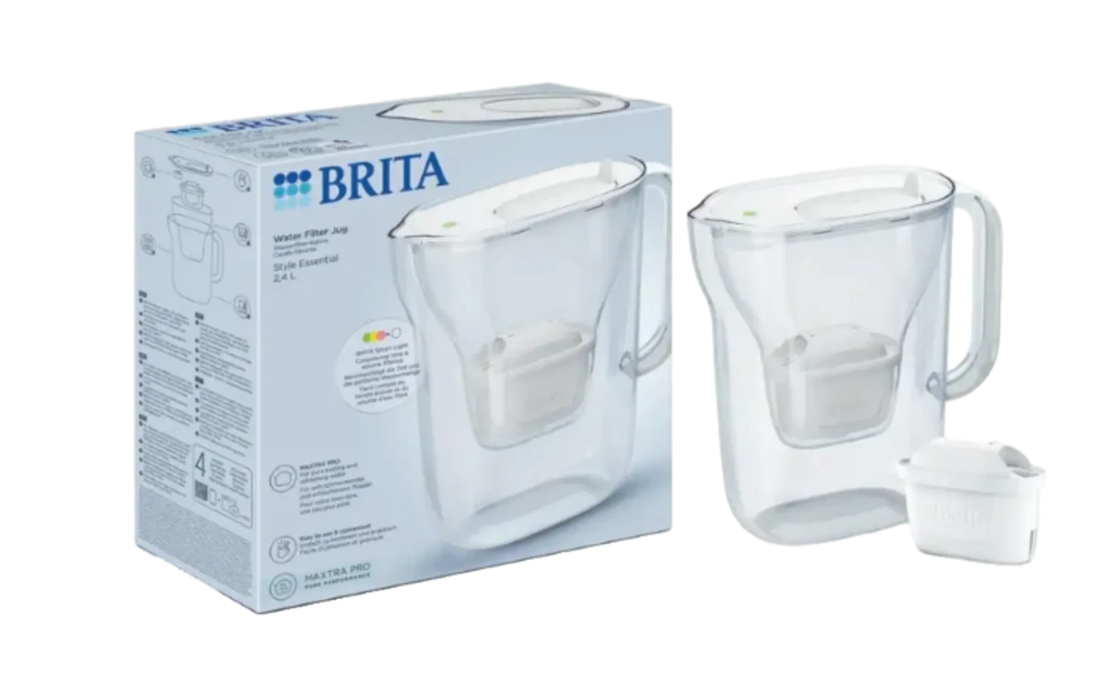 Carafe filtrante Style Essentiel - white
