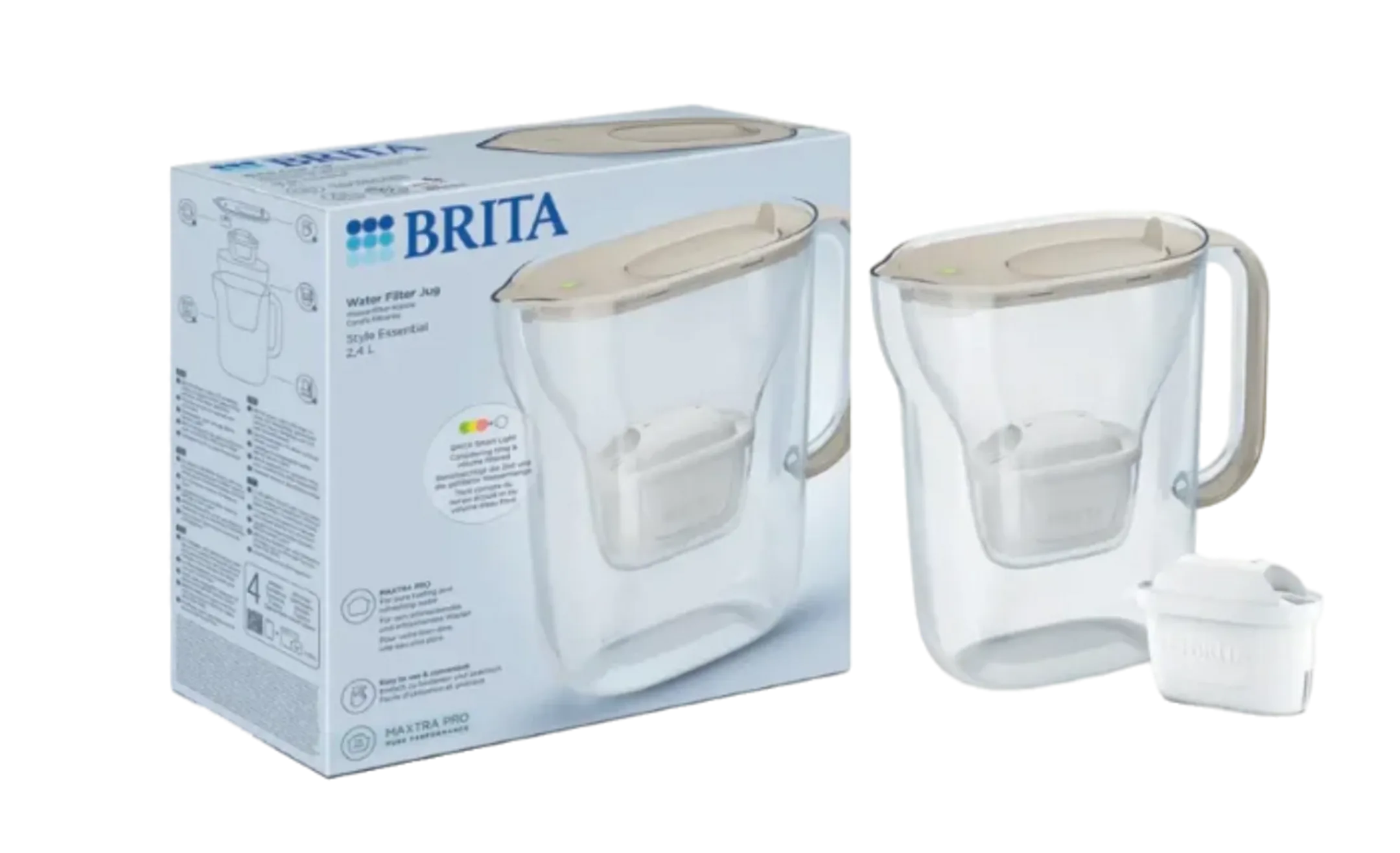 Carafe filtrante Style Essential - beige