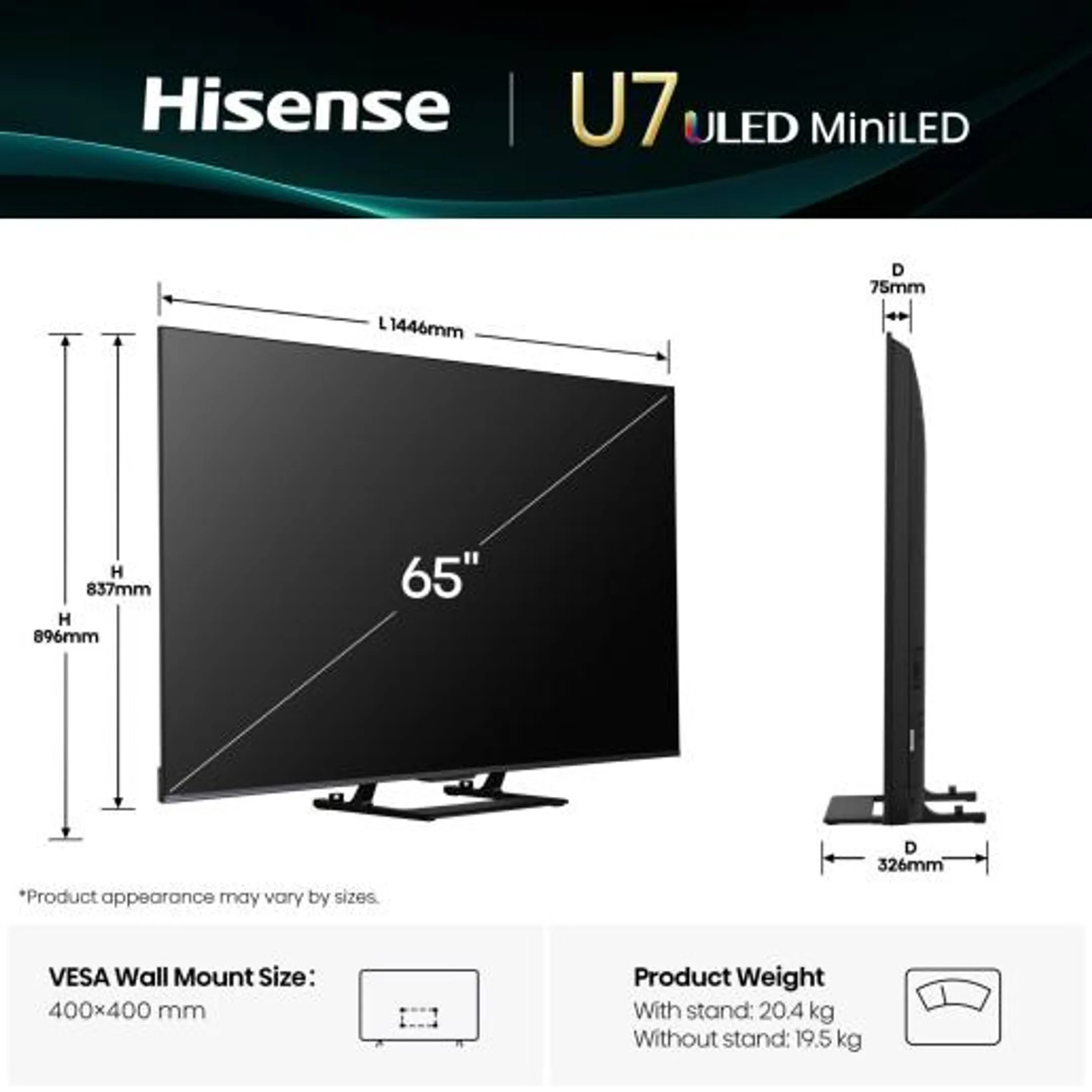 Hisense Mini-LED 4K TV 65U79Q (2025) - 65 inch image