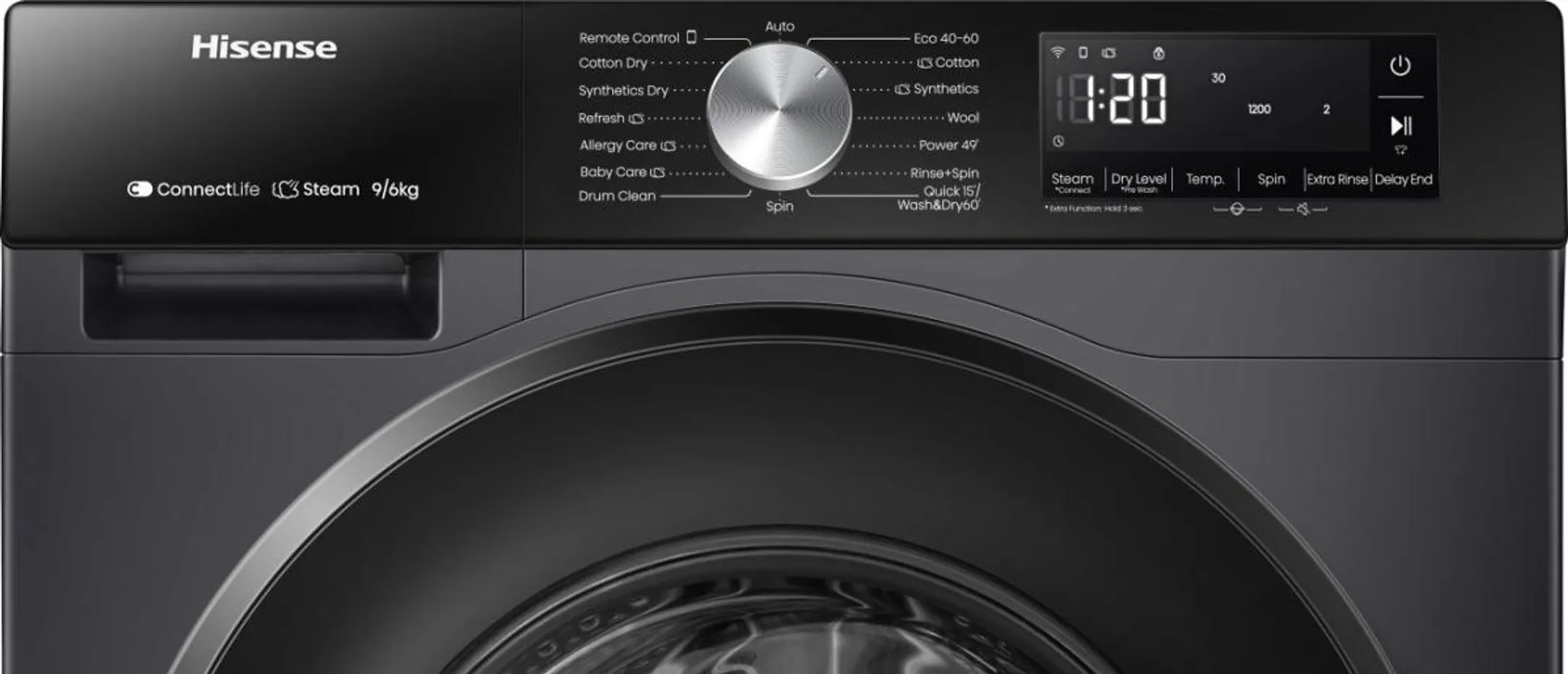 Hisense Was-droogcombinatie WD3S9043BB3  image