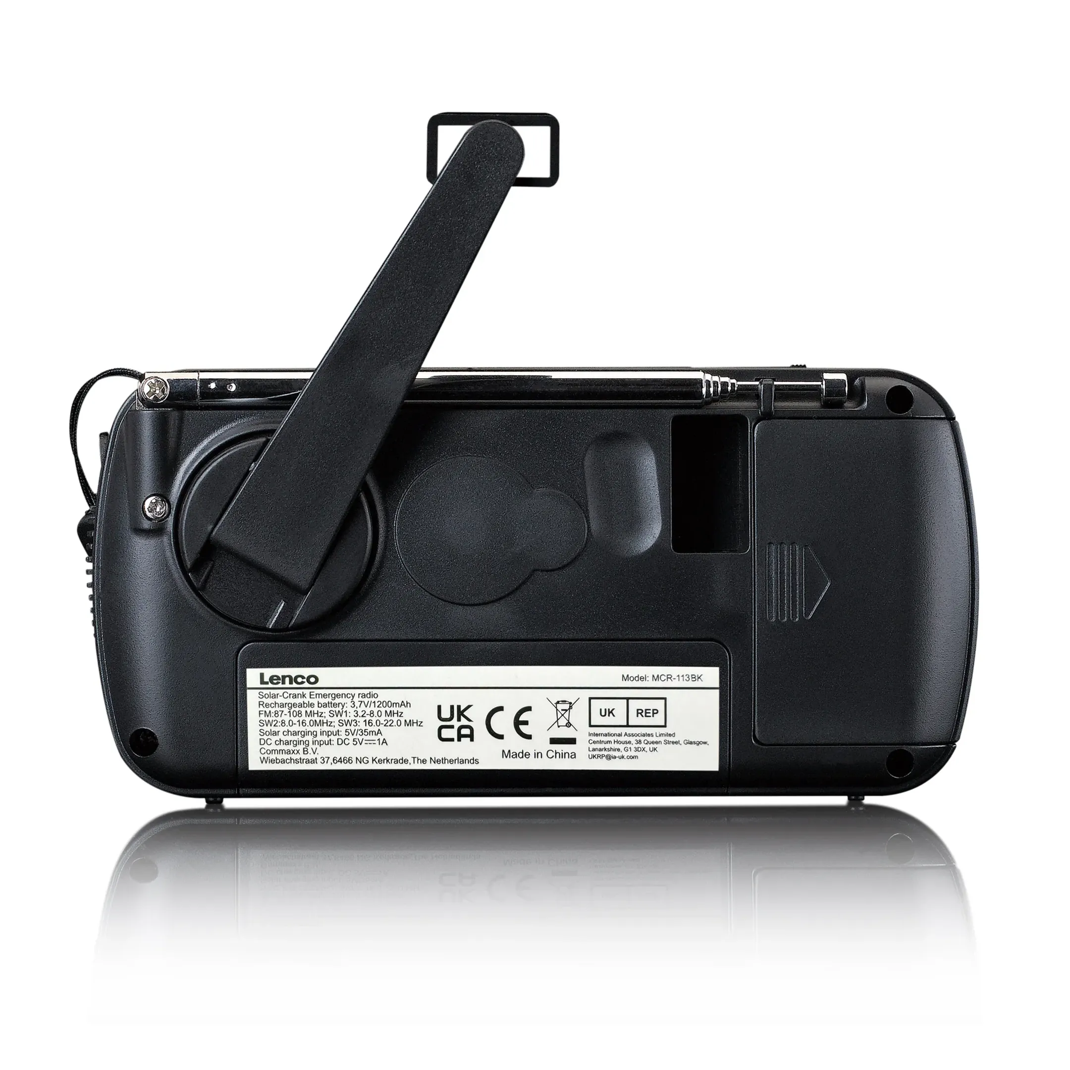 Lenco Radio portable MCR-113BK - Noir image