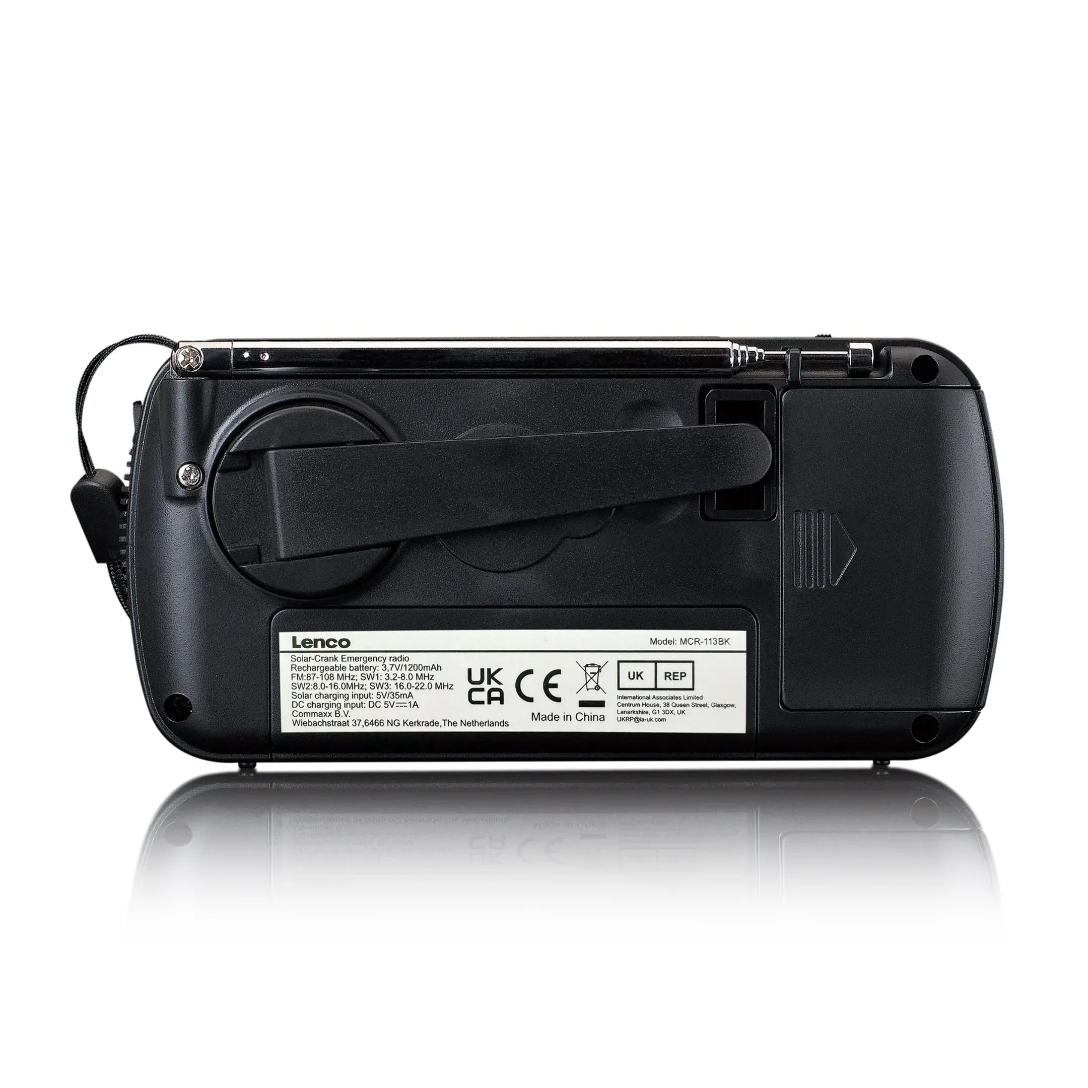 Lenco Radio portable MCR-113BK - Noir image