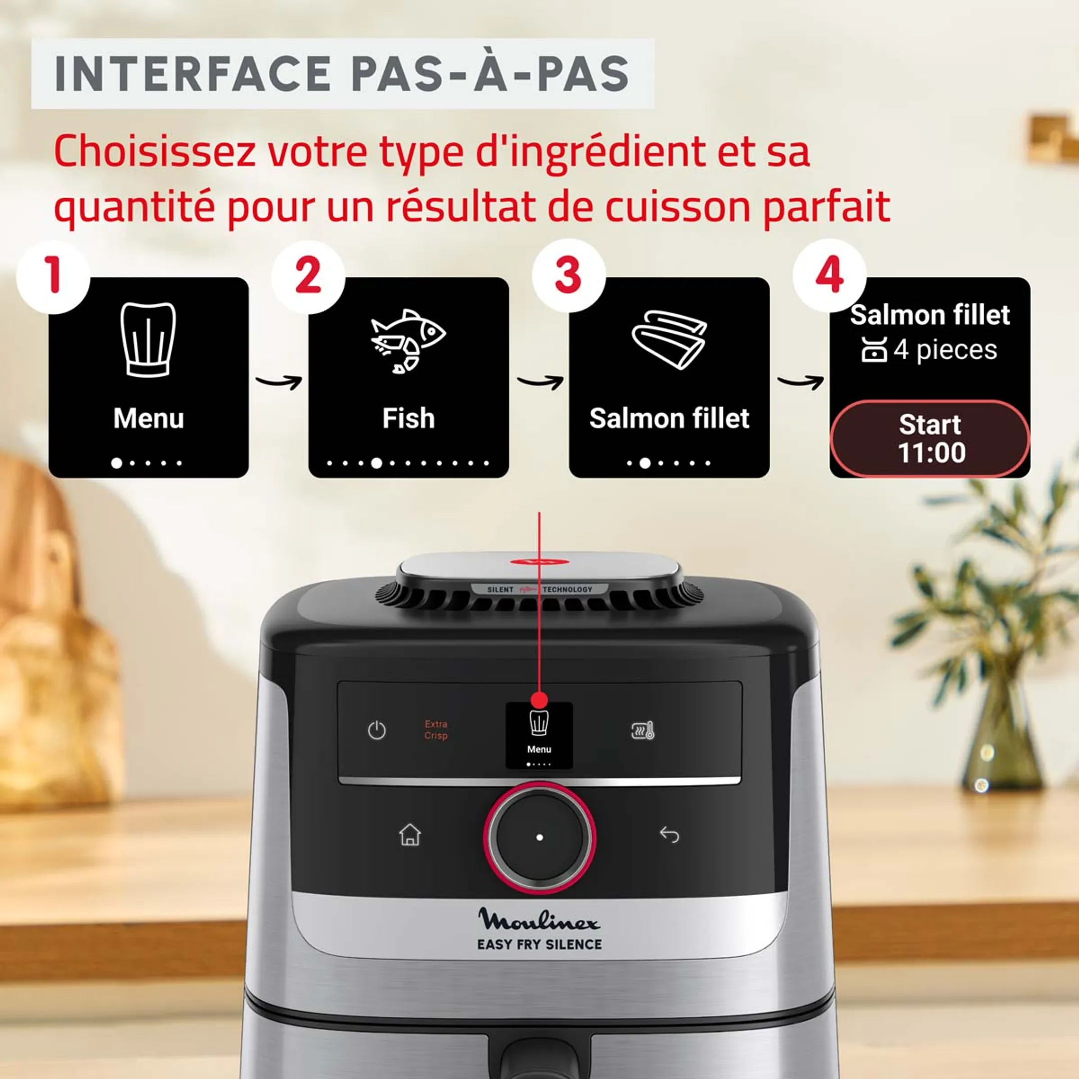 Moulinex Airfryer Easy Fry Silence EZ572DF0 image