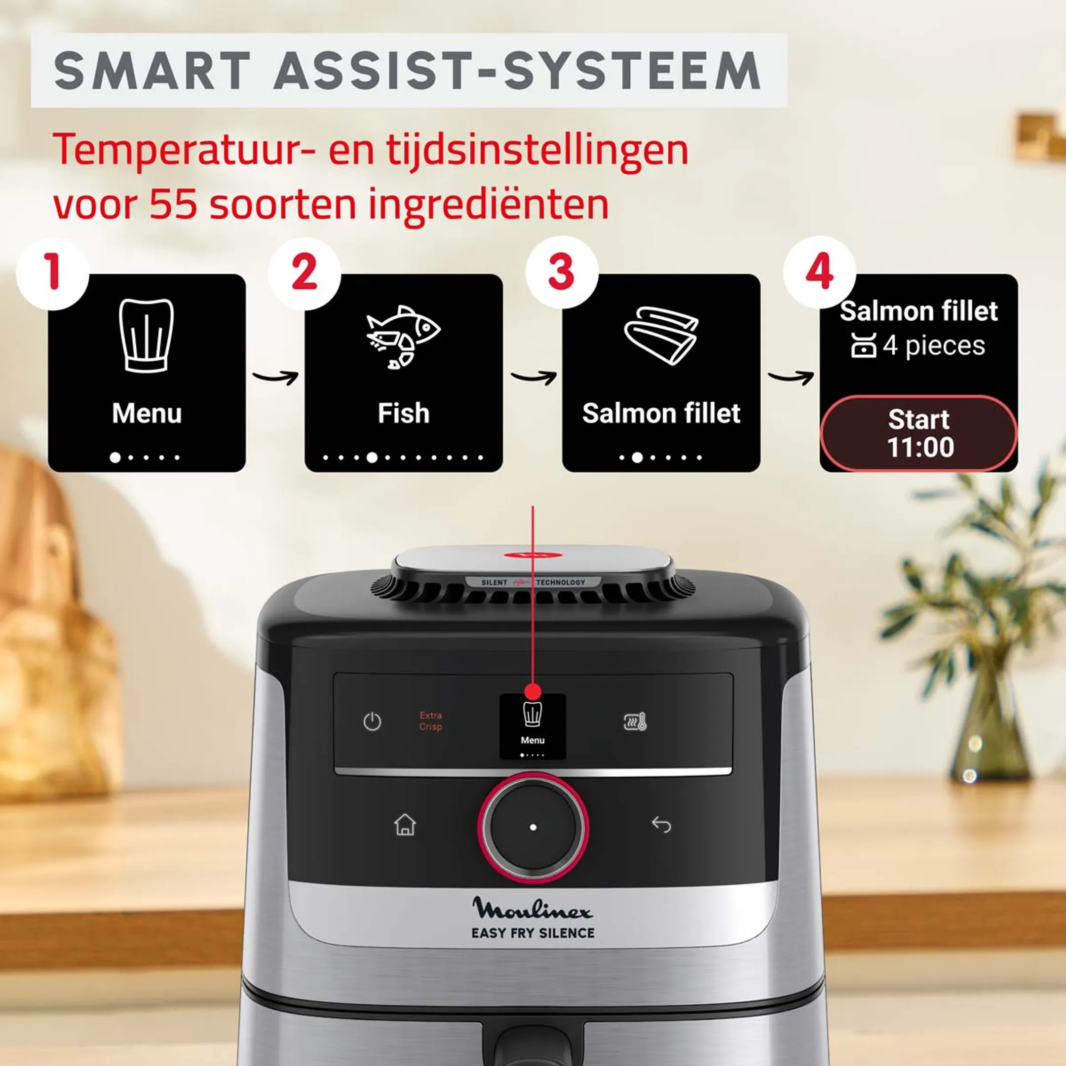 Moulinex Airfryer Easy Fry Silence EZ572DF0 image