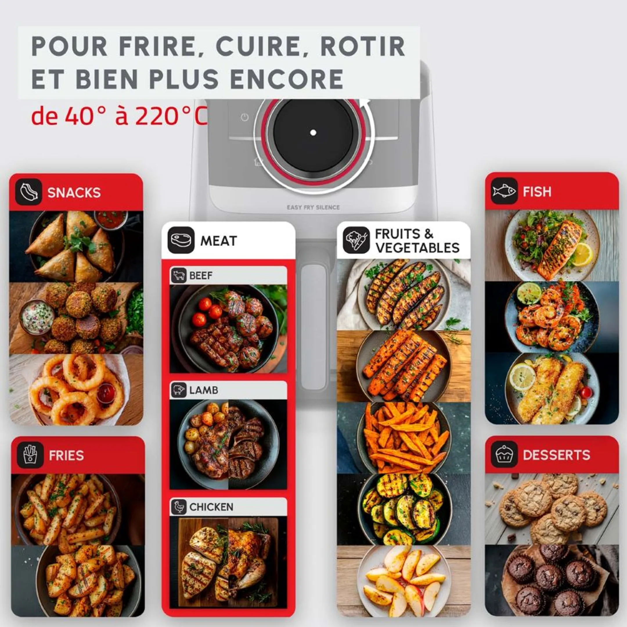 Moulinex Airfryer Easy Fry Silence EZ572DF0 image