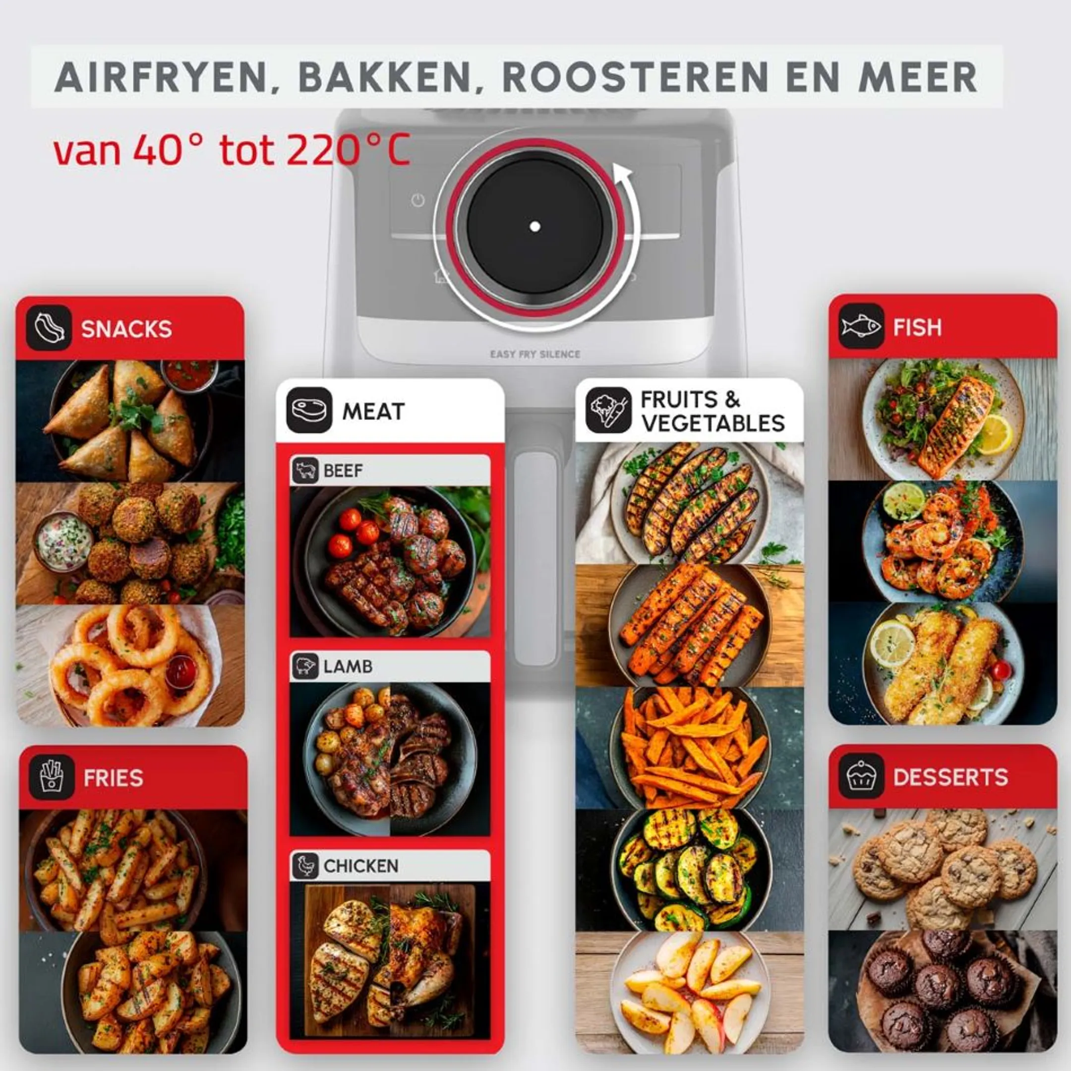 Moulinex Airfryer Easy Fry Silence EZ572DF0 image