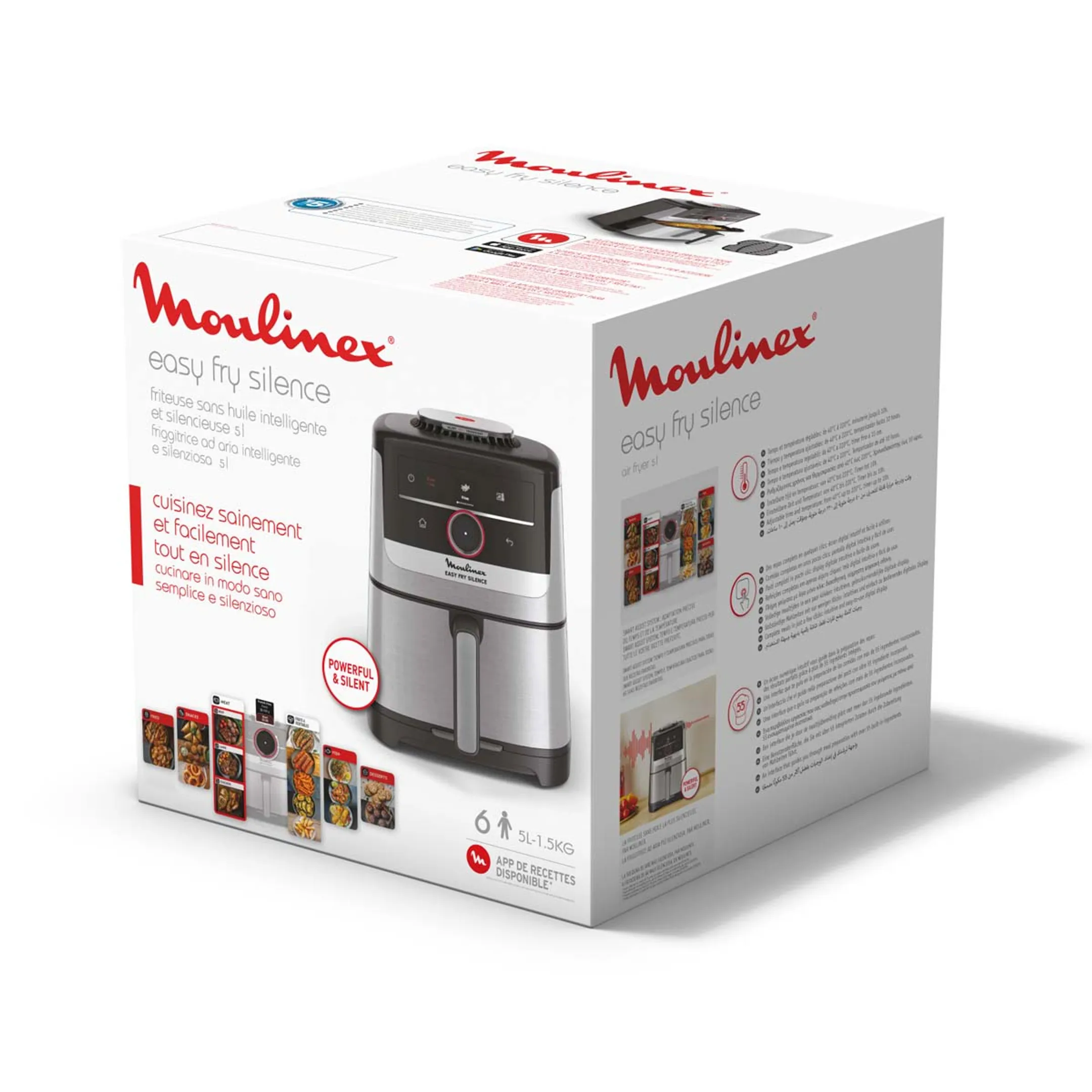 Moulinex Airfryer Easy Fry Silence EZ572DF0 image