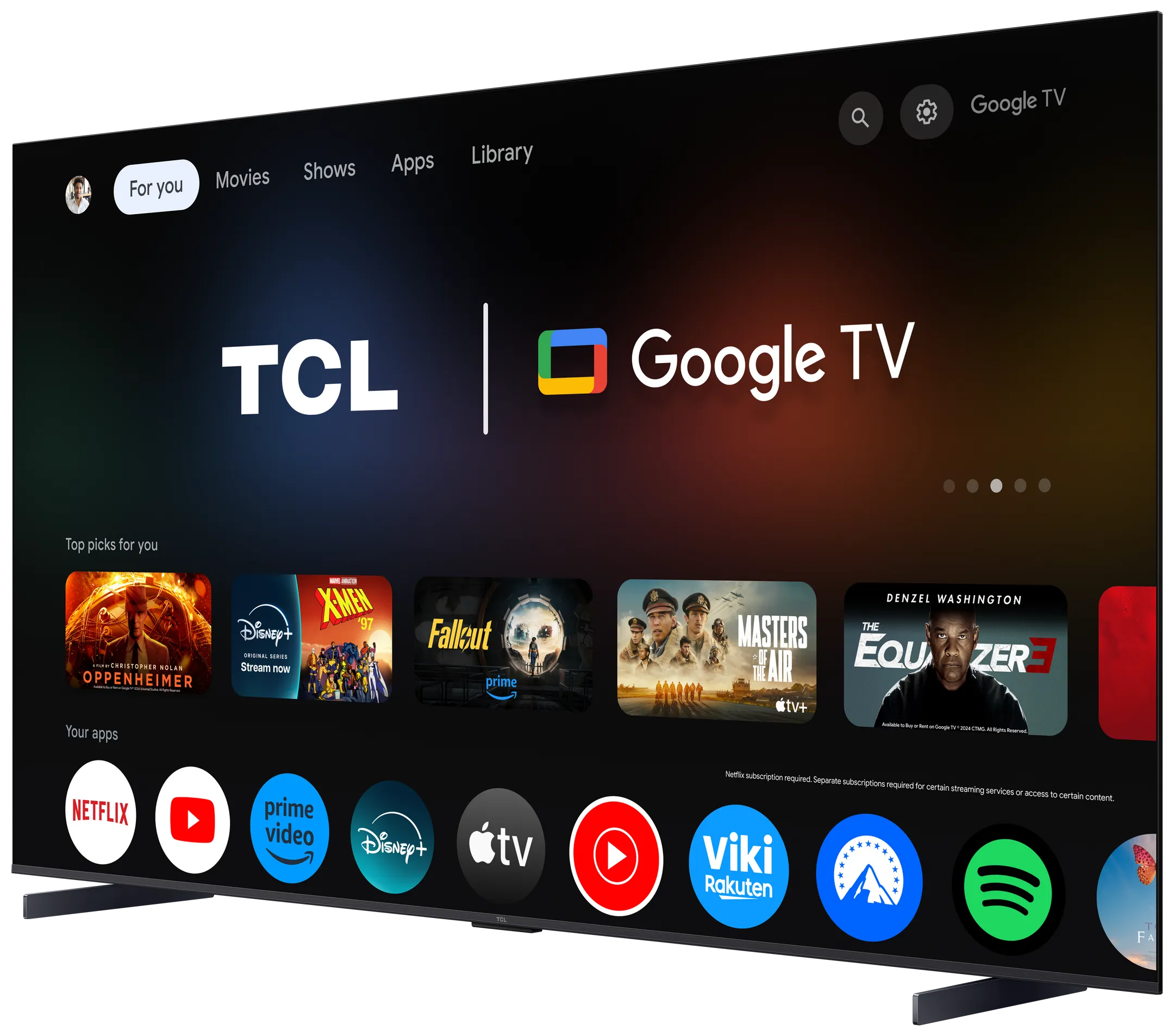 TCL QLED 4K TV 55P89K (2025) - 55 pouces image