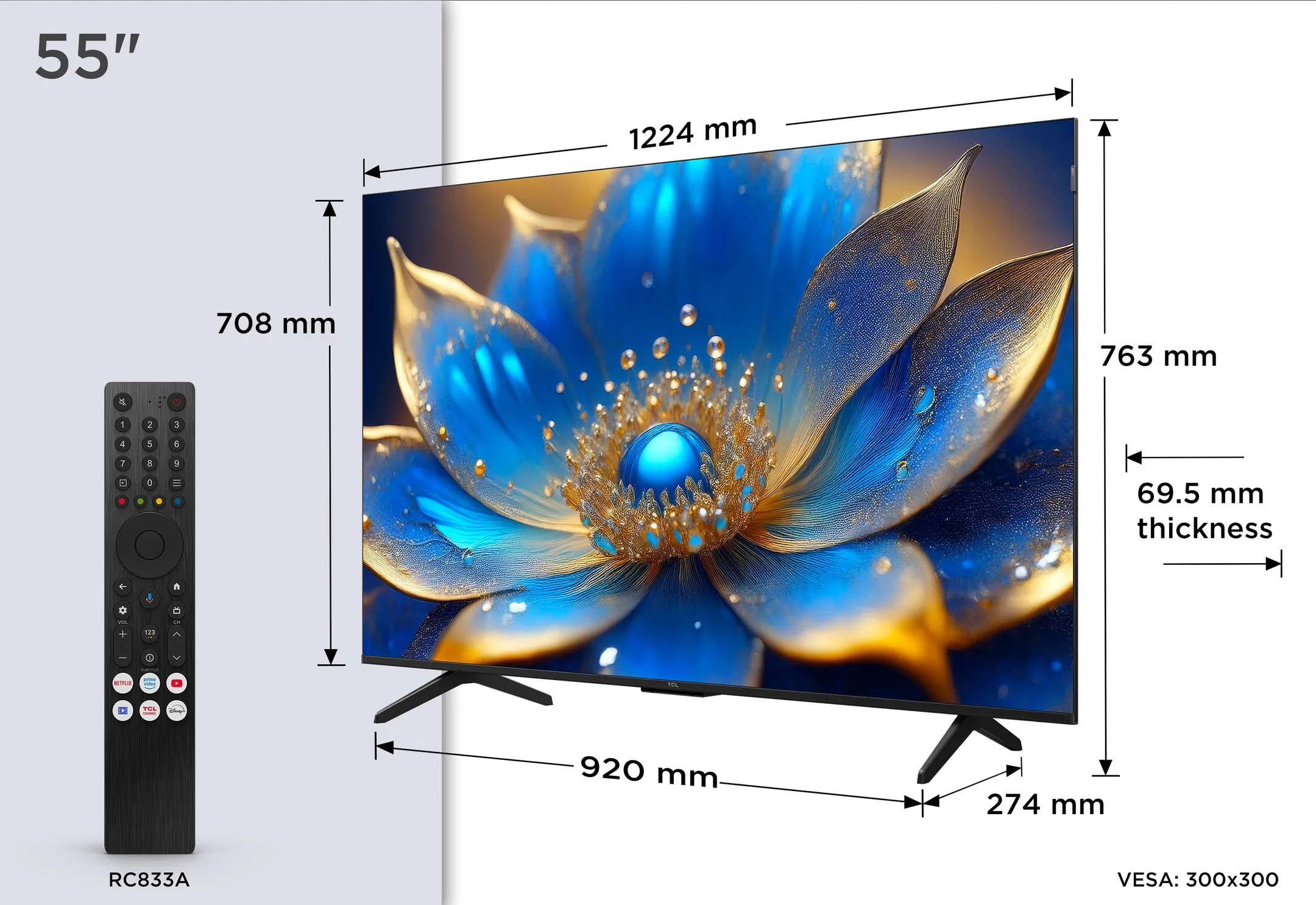 TCL QLED 4K TV 55P79K (2025) - 55 inch image