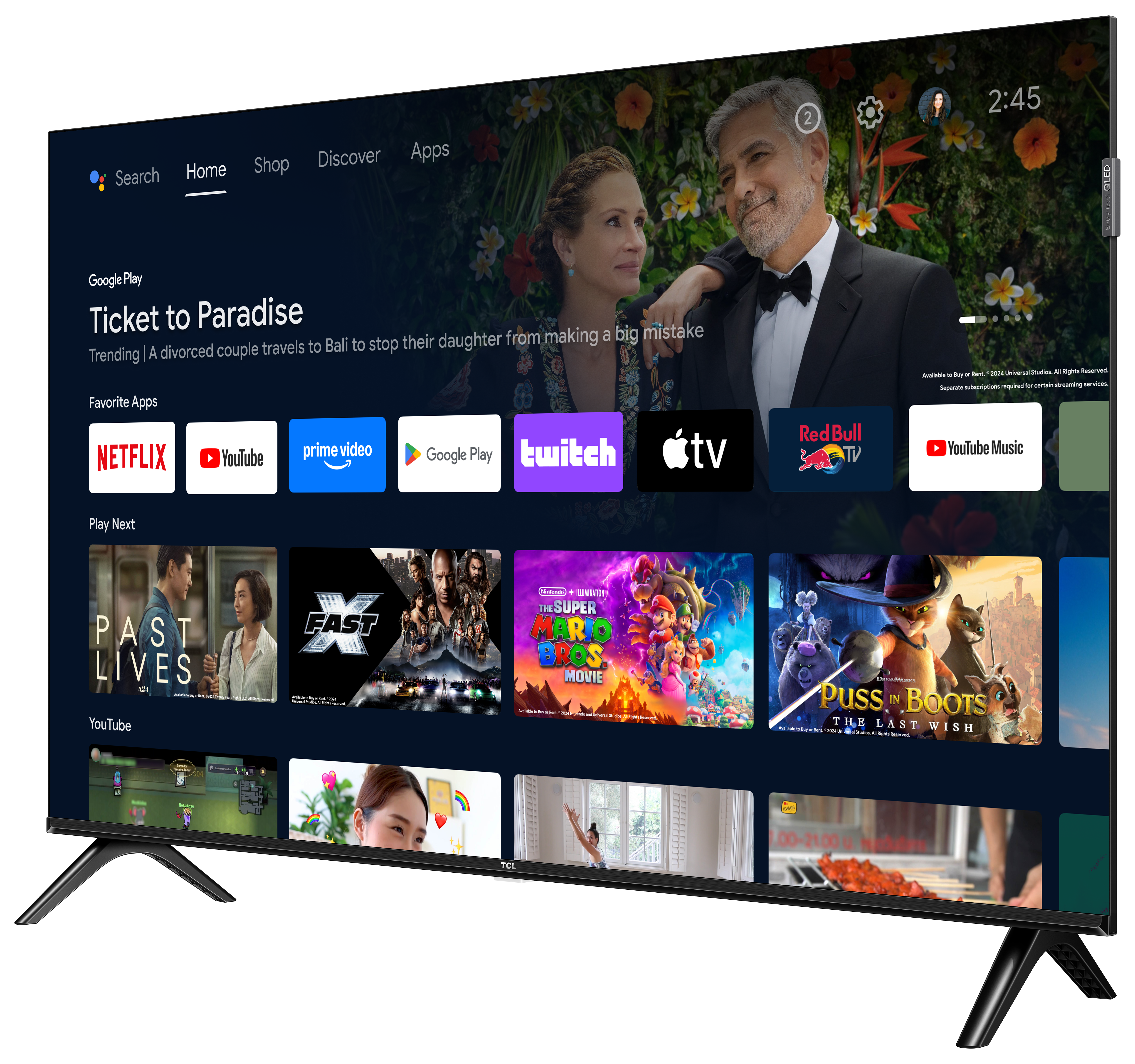 【新品未使用】TCL 2025年製 32S59K フルHD Google TV TCL 32S59K 32V型フルハイビジョン液晶テレビ e angle select