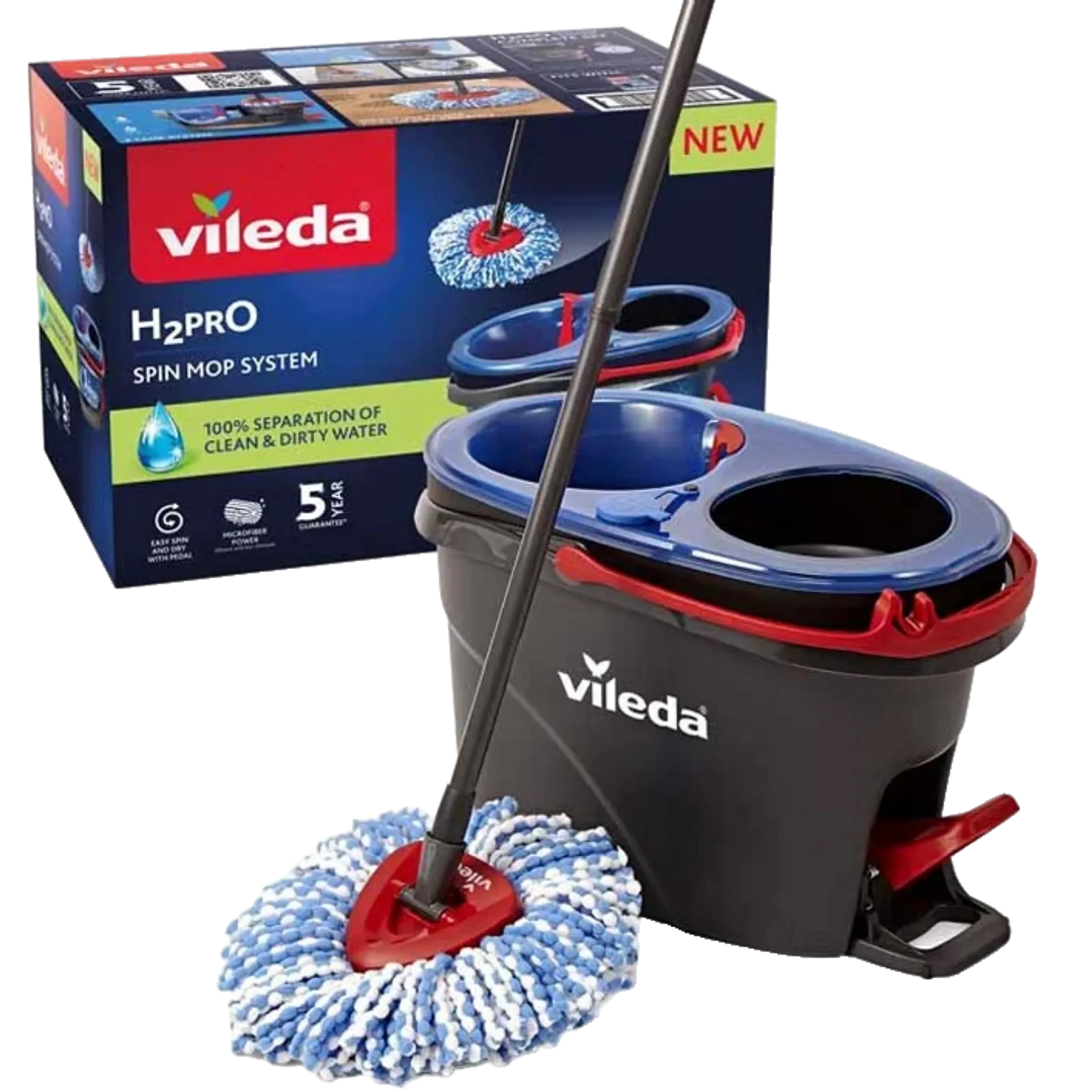 Dweilsysteem H2prO Spin Mop