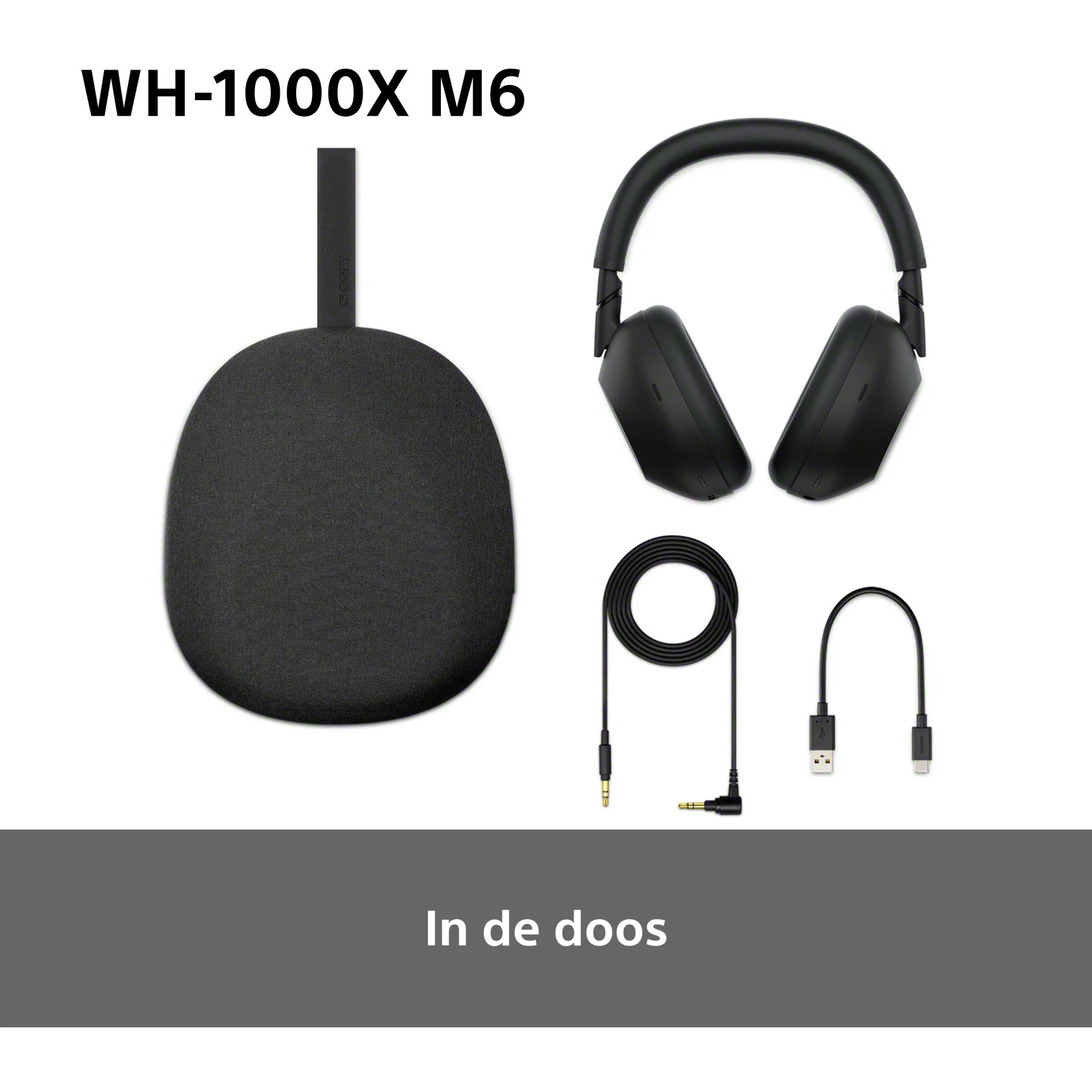 Sony WH-1000XM6 koptelefoon - Zwart image