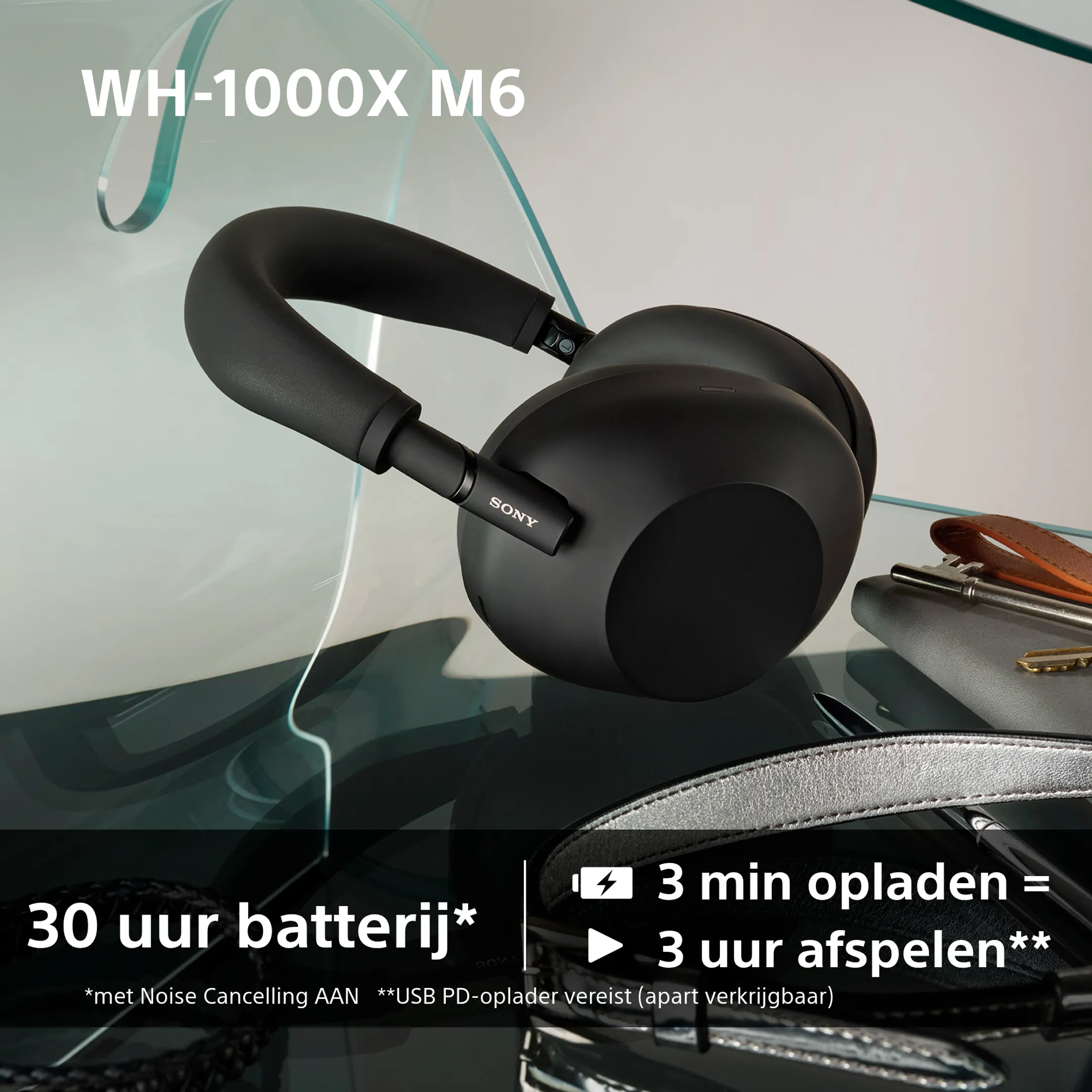 Sony WH-1000XM6 koptelefoon - Zwart image