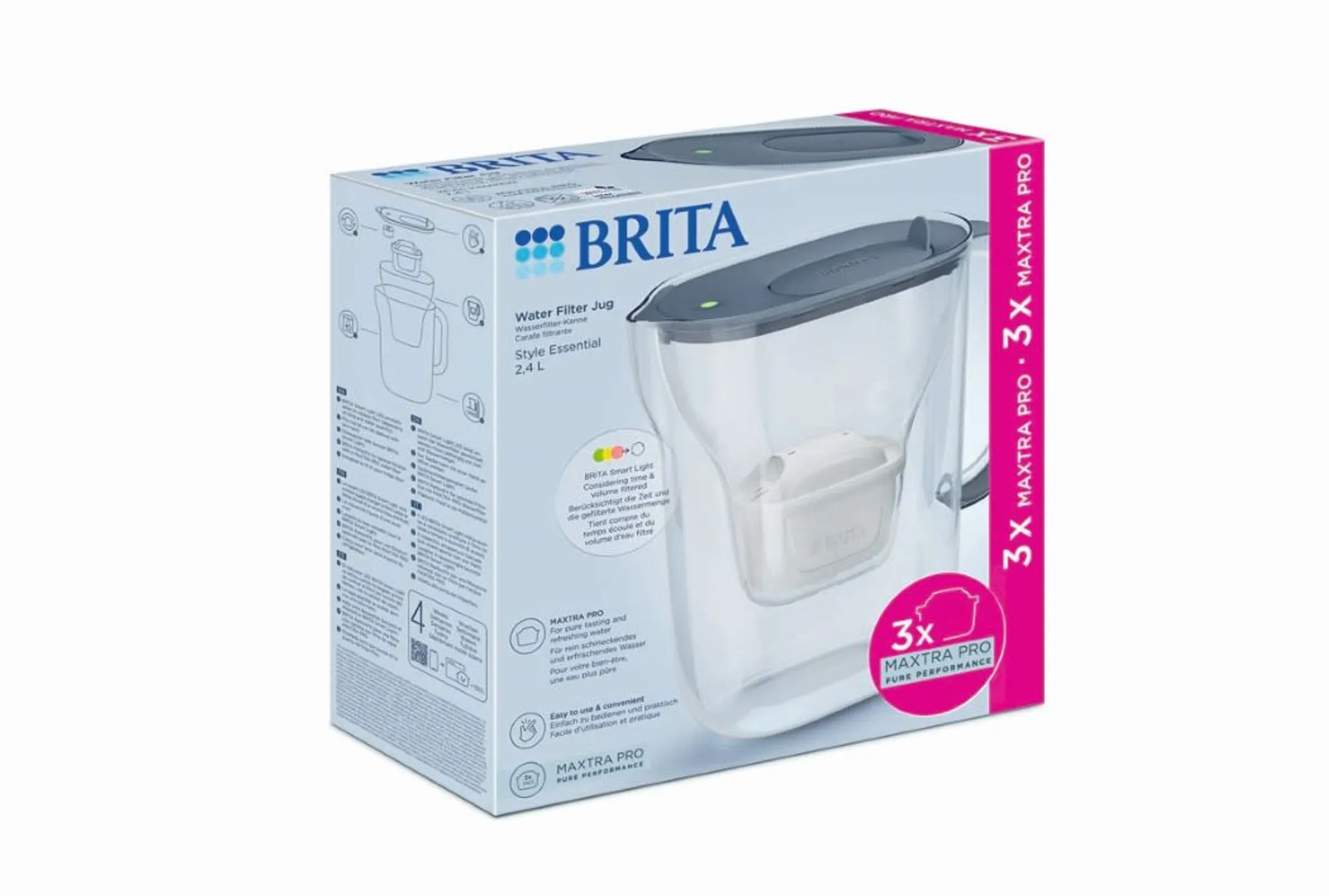 Brita Carafe filtrante Style Essential - Bleu +3 MAXTRA PRO image