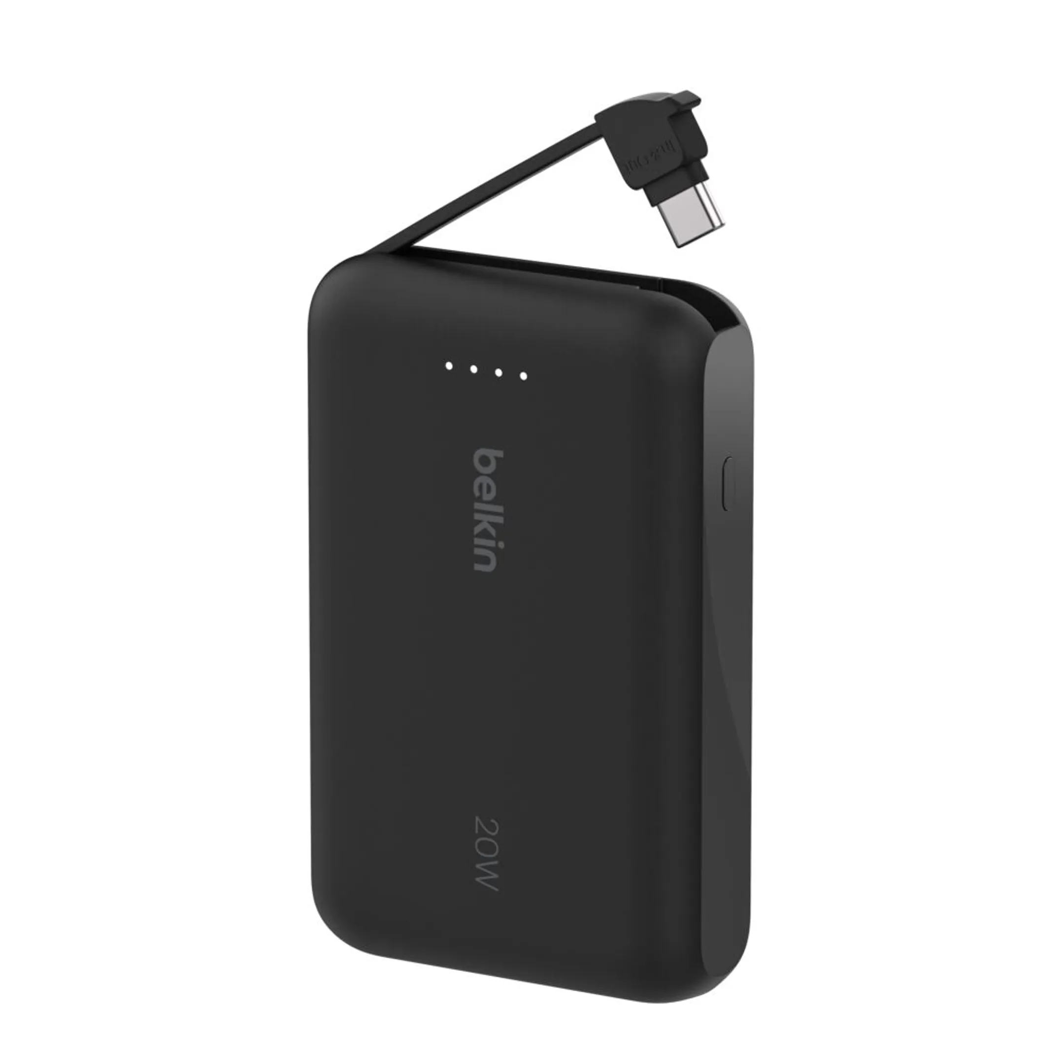 Belkin Powerbank 10.000 mAh met geïntegreerde kabel - Zwart image