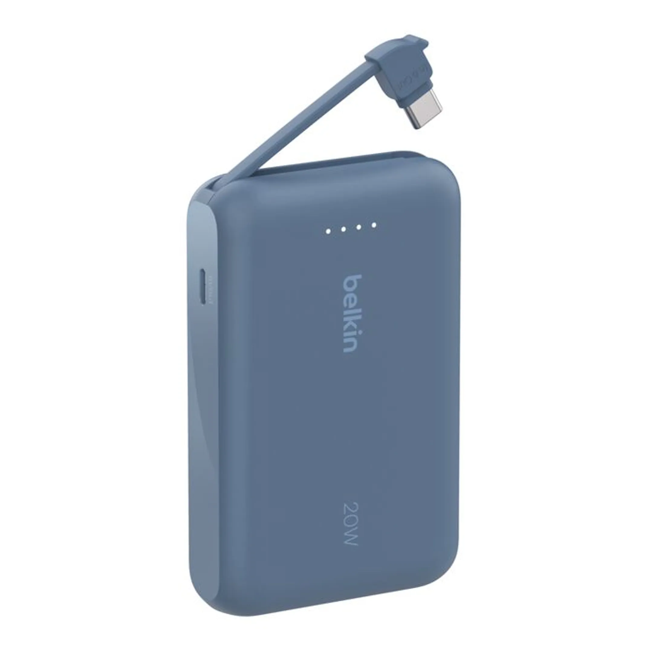 Belkin Powerbank 10.000 mAh met geïntegreerde kabel - Blauw image