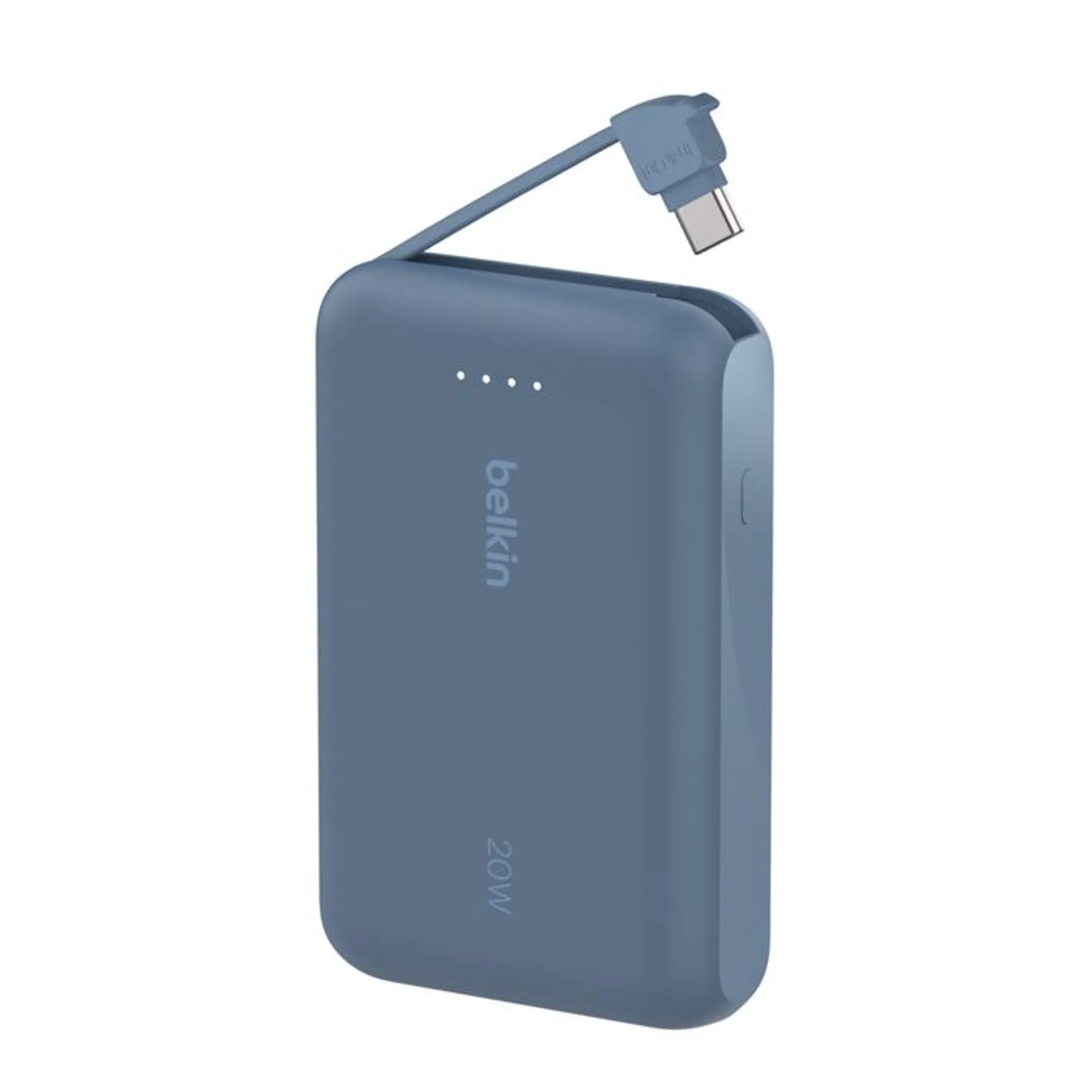 Belkin Powerbank 10.000 mAh met geïntegreerde kabel - Blauw image