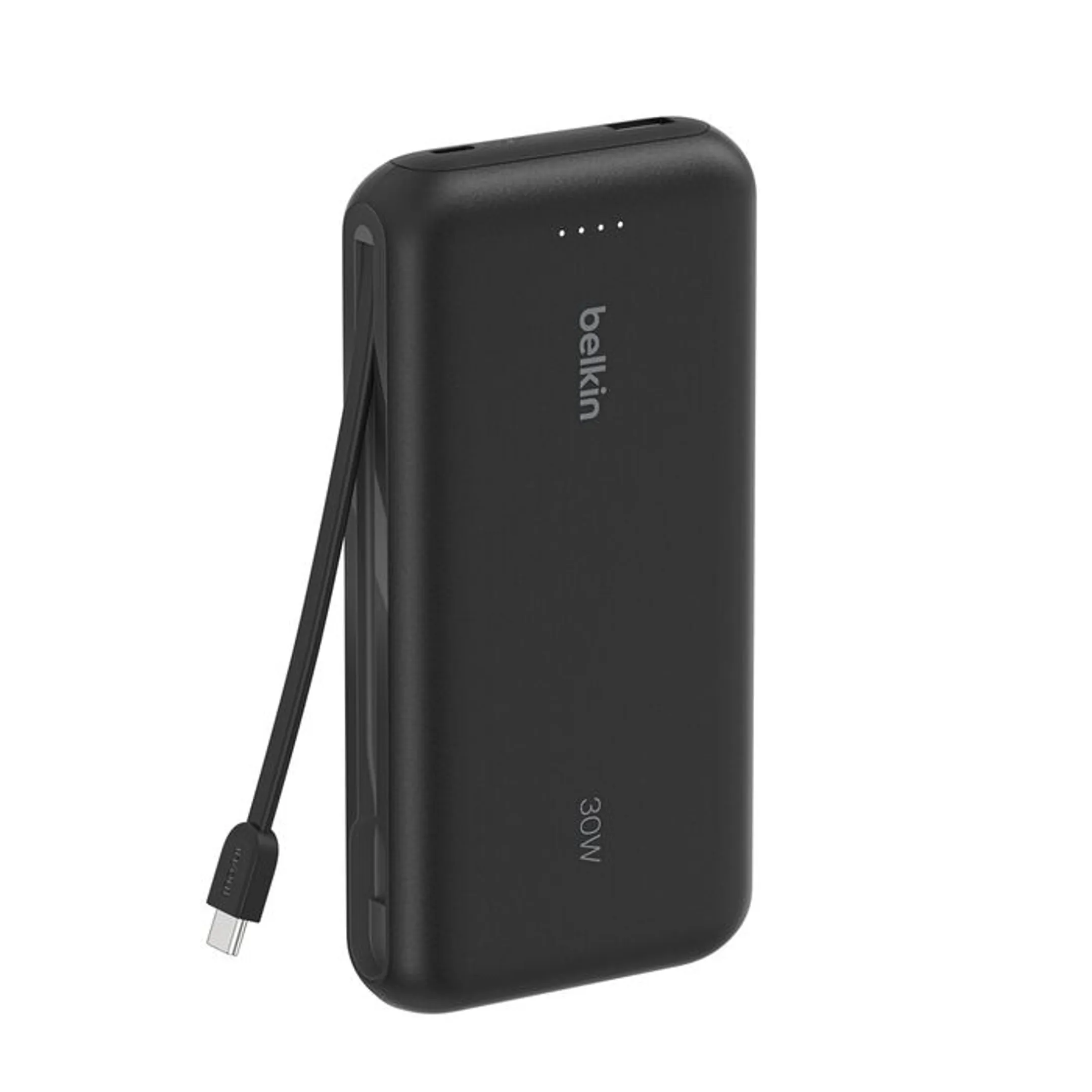 Belkin Powerbank 20.0000 mAh met geïntegreerde kabel - Zwart image