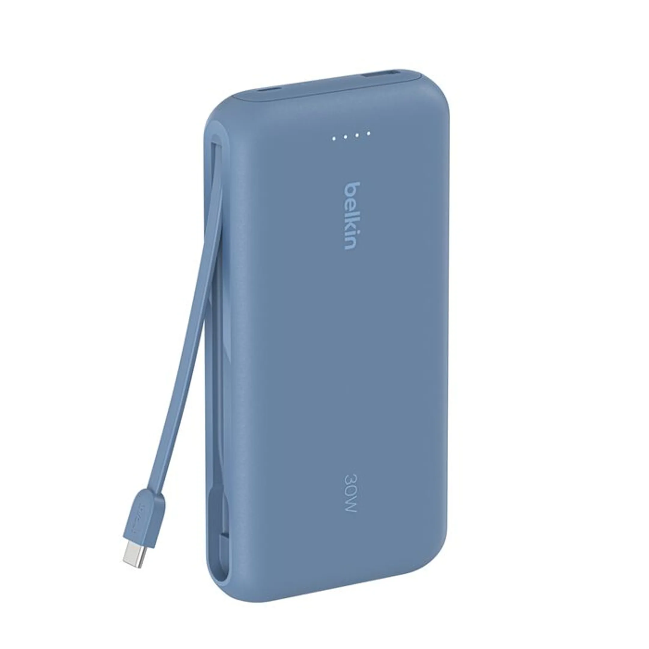 Belkin Powerbank 20.0000 mAh met geïntegreerde kabel - Blauw image