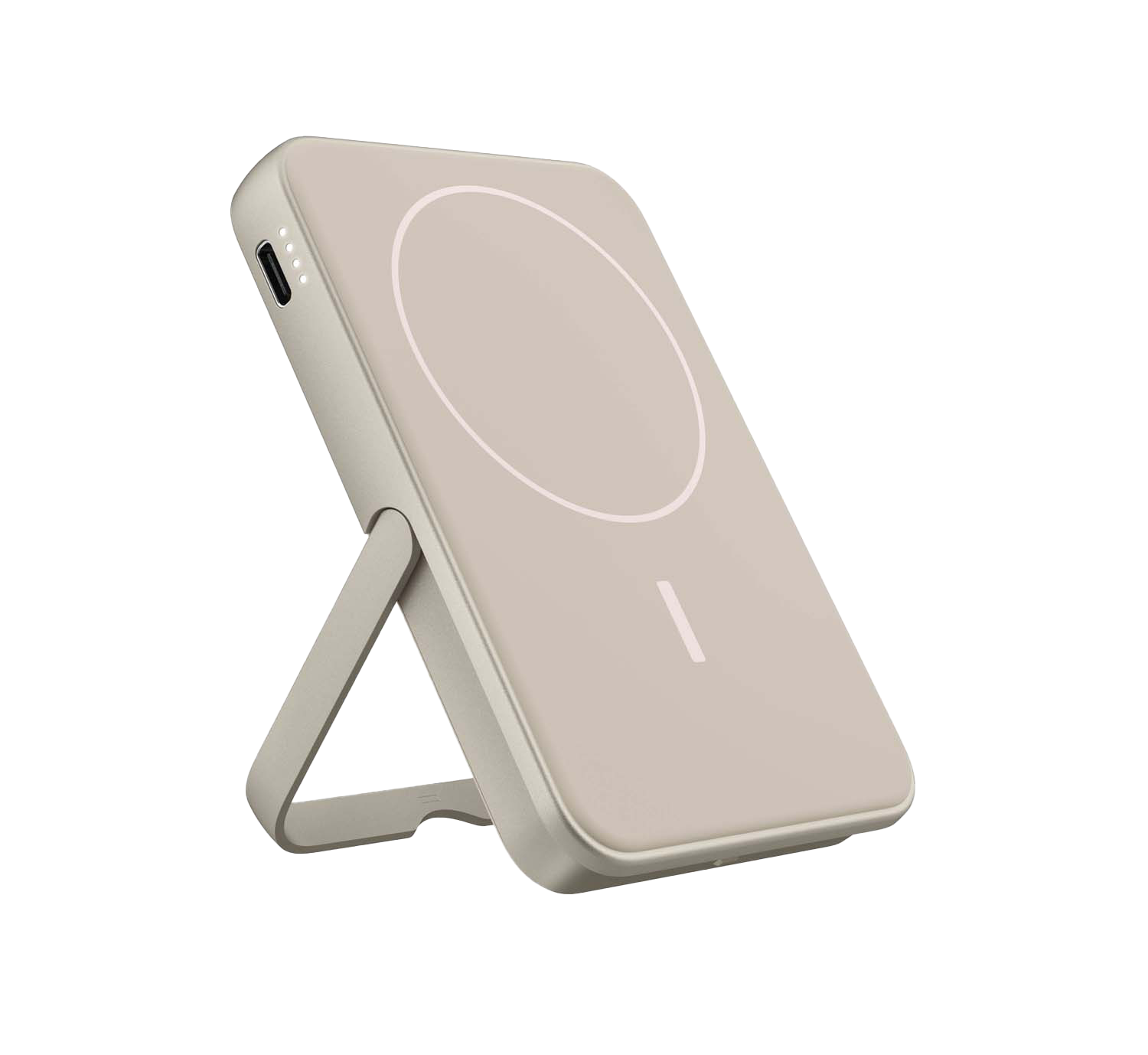Fresh 'n Rebel Magnetische Qi Powerbank 5.000 mAh - Beige