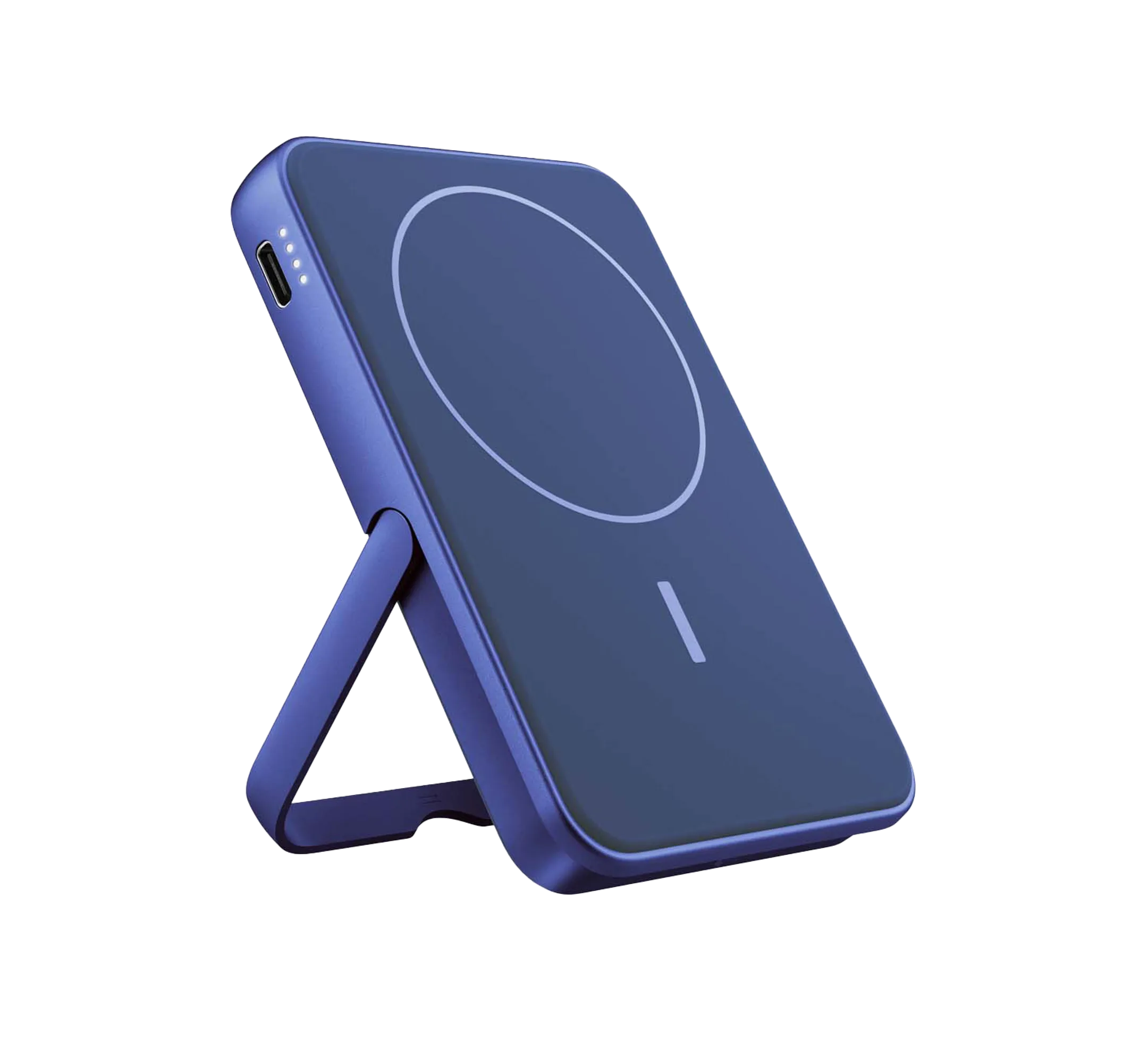 Magnetische Qi Powerbank 5.000 mAh - Blauw