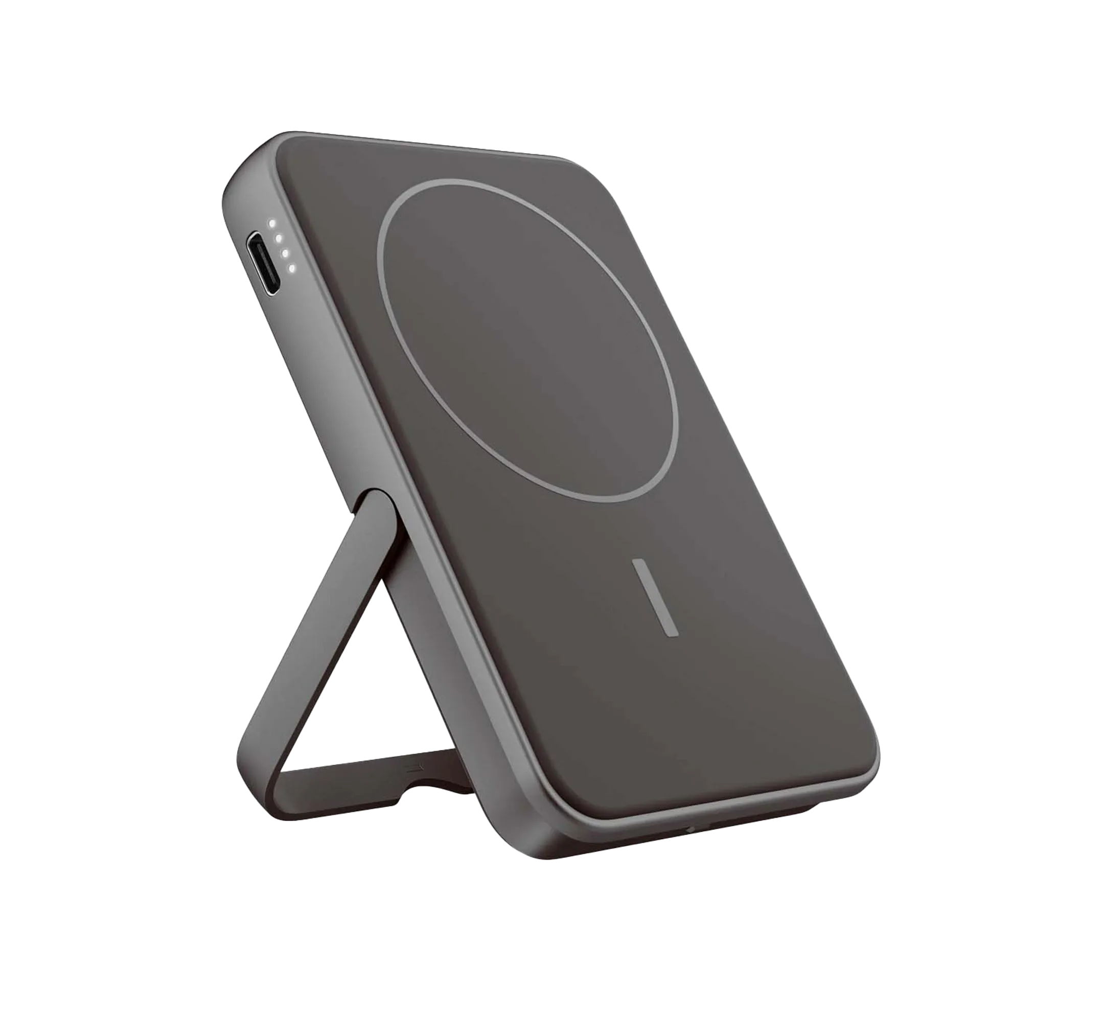 Magnetische Qi Powerbank 5.000 mAh - Grijs