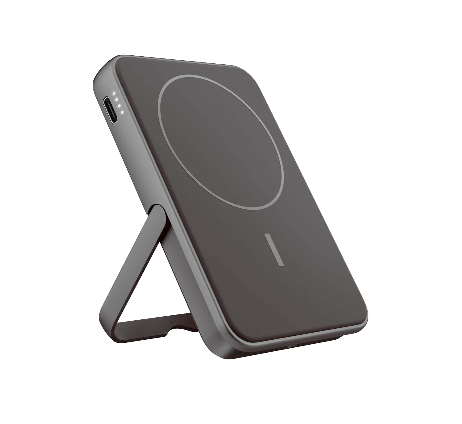 Fresh 'n Rebel Magnetische Qi Powerbank 5.000 mAh - Grijs