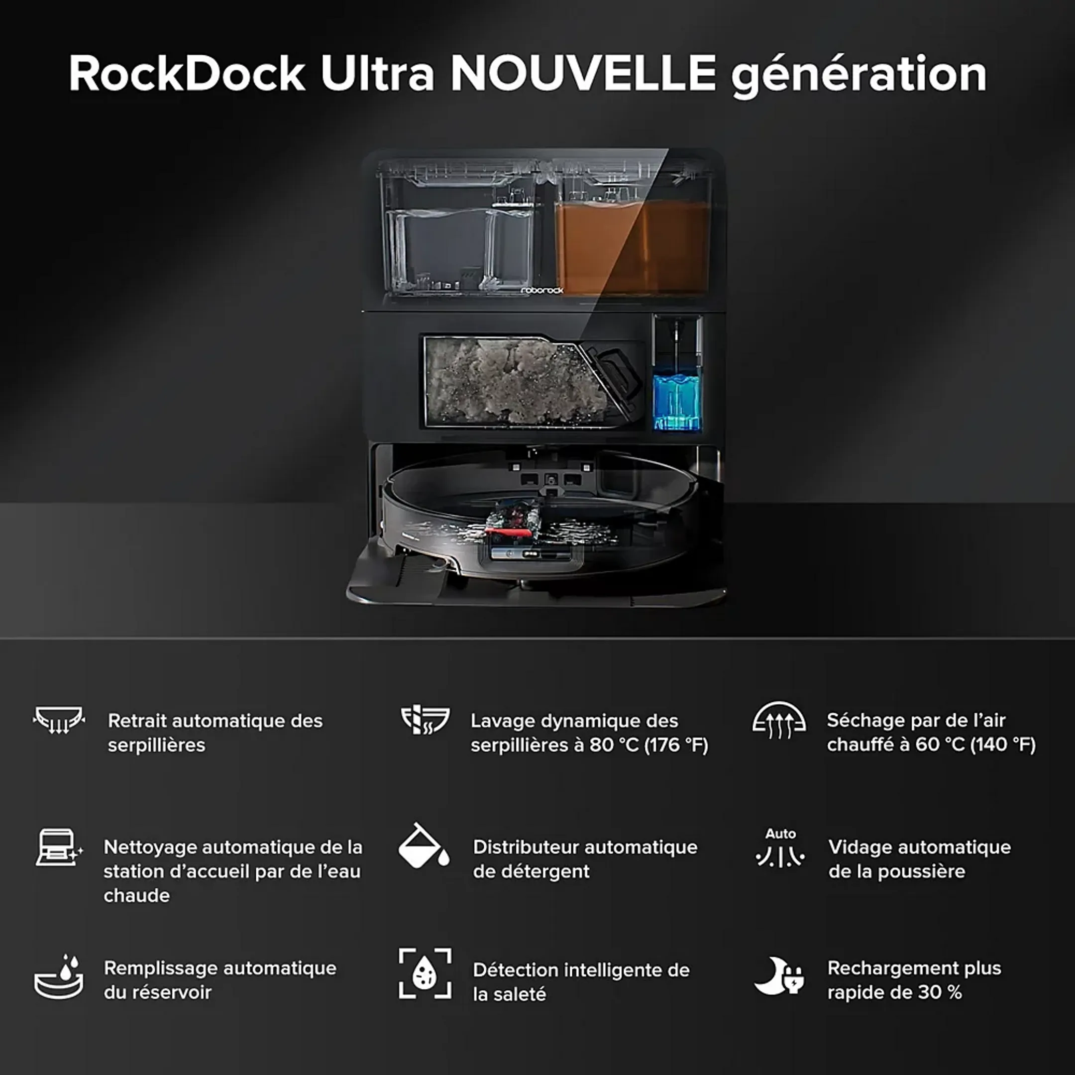 Aspirateur robot 2en1 Saros 10