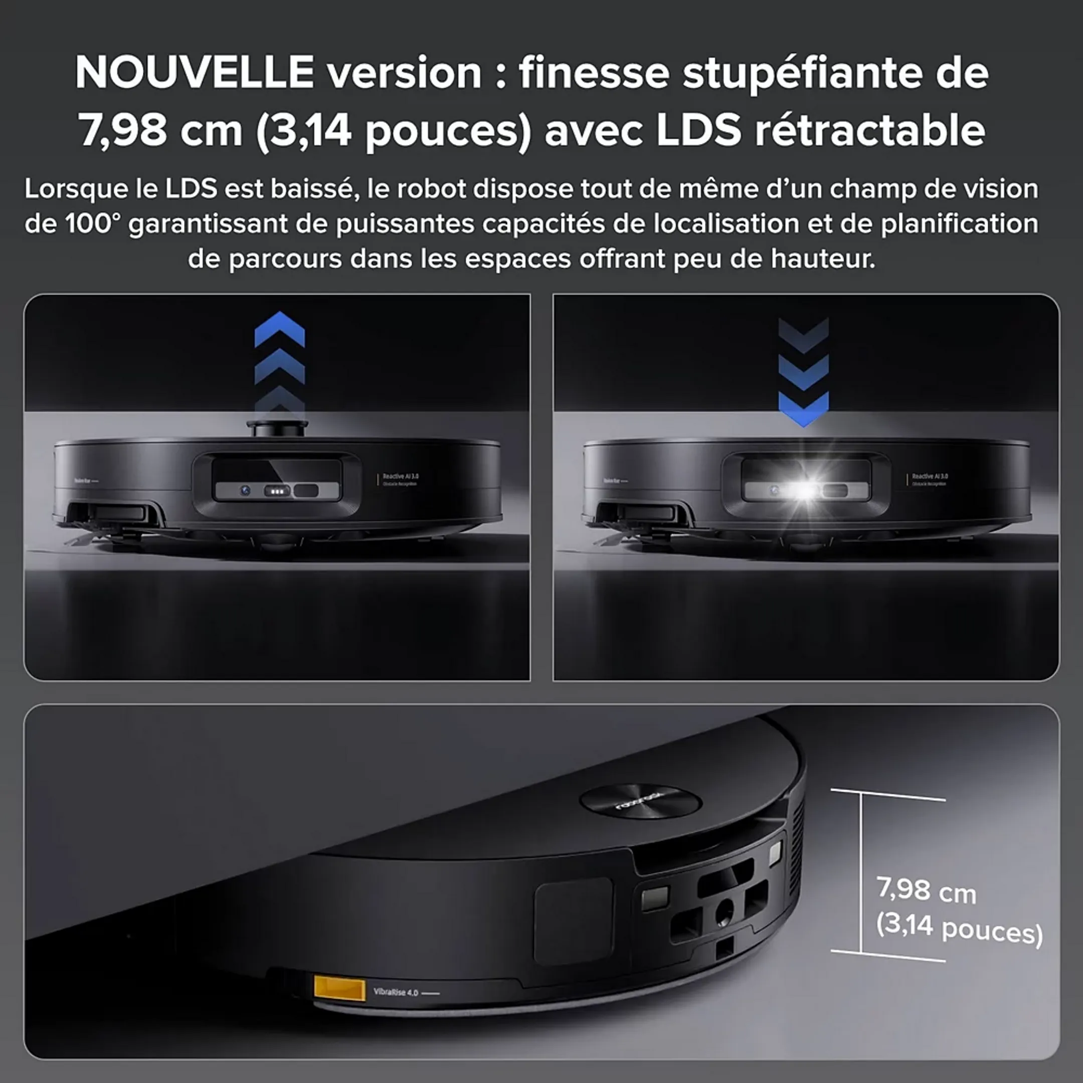Aspirateur robot 2en1 Saros 10