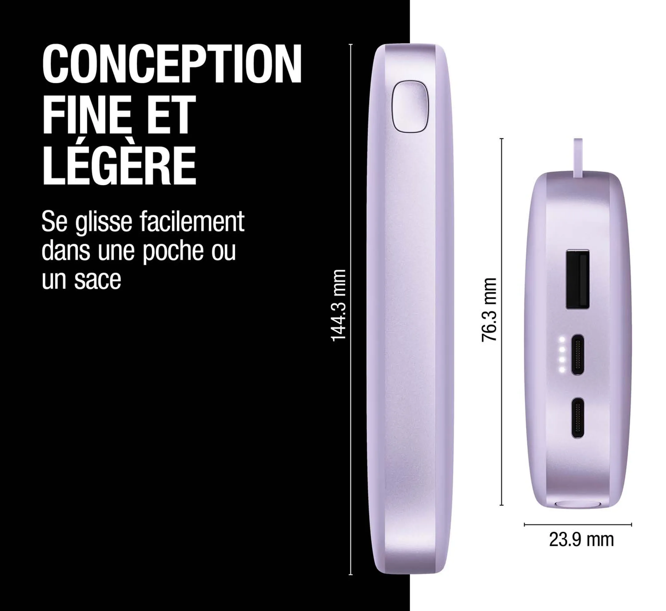 Fresh 'n Rebel Batterie externe 18.000 mAh - Mauve image
