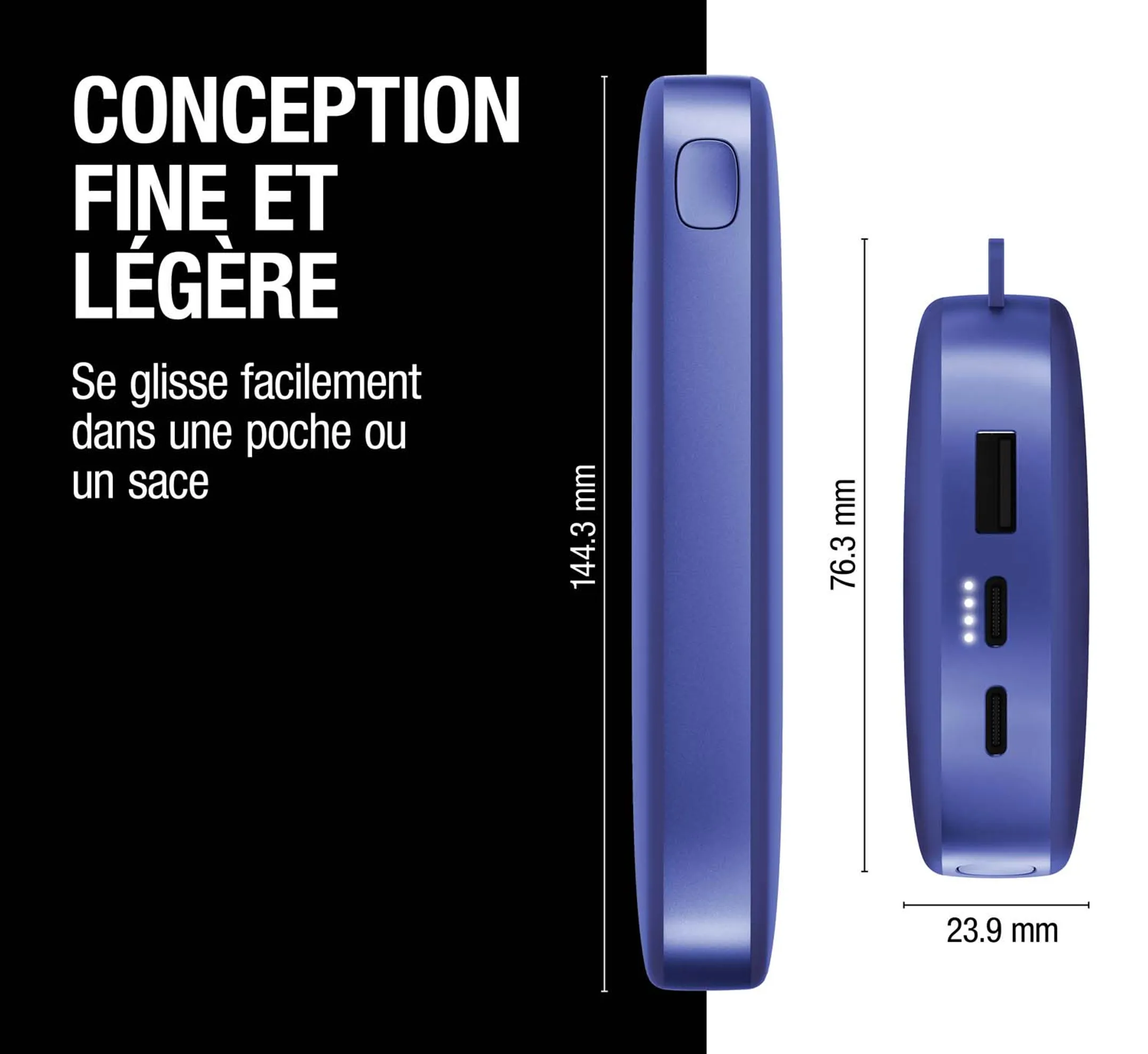 Fresh 'n Rebel Batterie externe 18.000 mAh - Bleu image