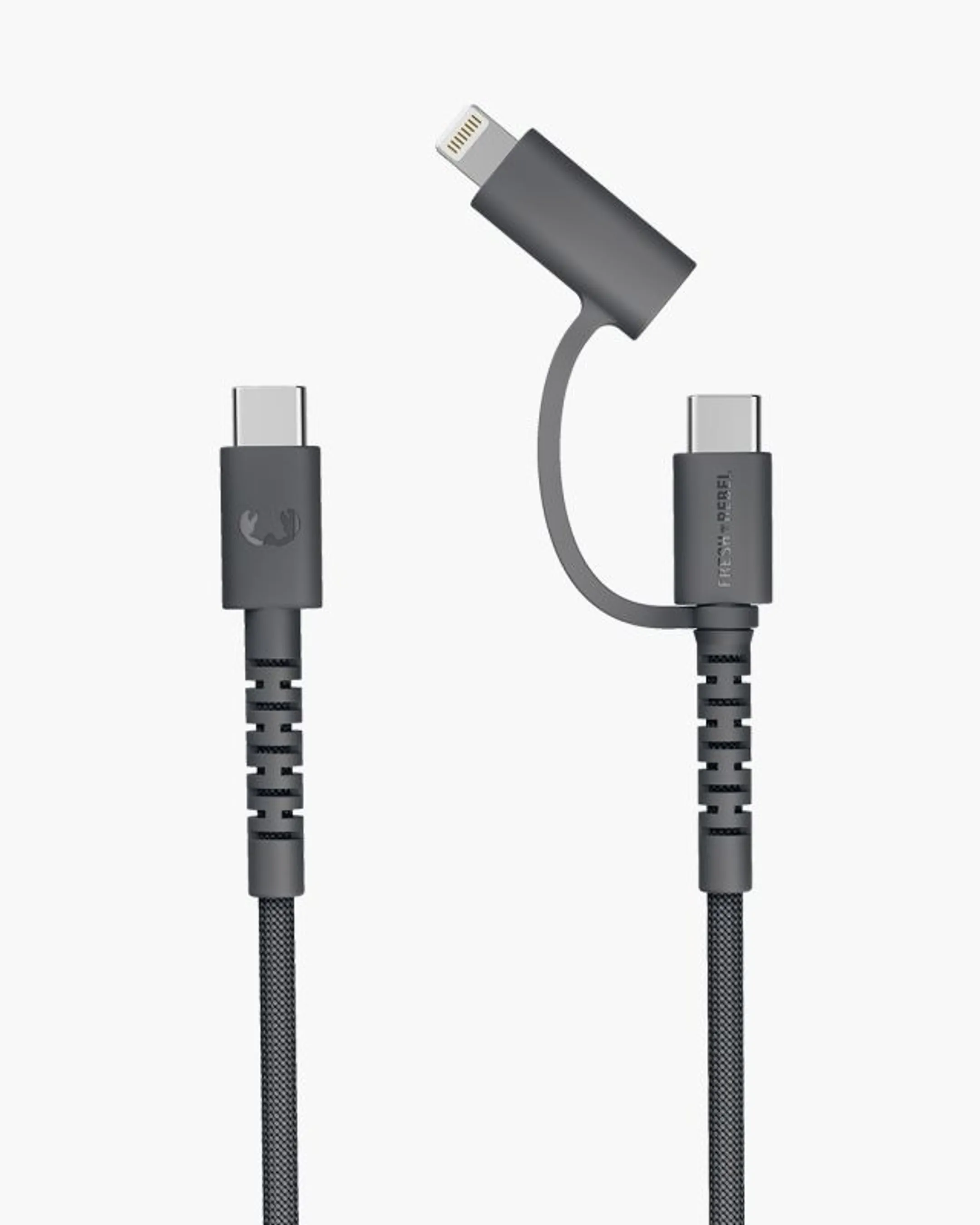 Fresh 'n Rebel Flexwave combo kabel - 2m - Zwart image