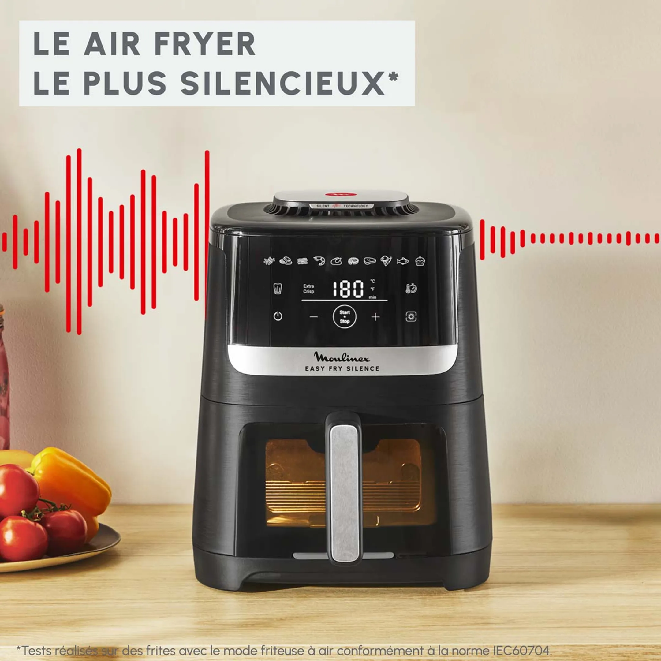 Moulinex Airfryer Easy Fry Silence EZ5568F0 image