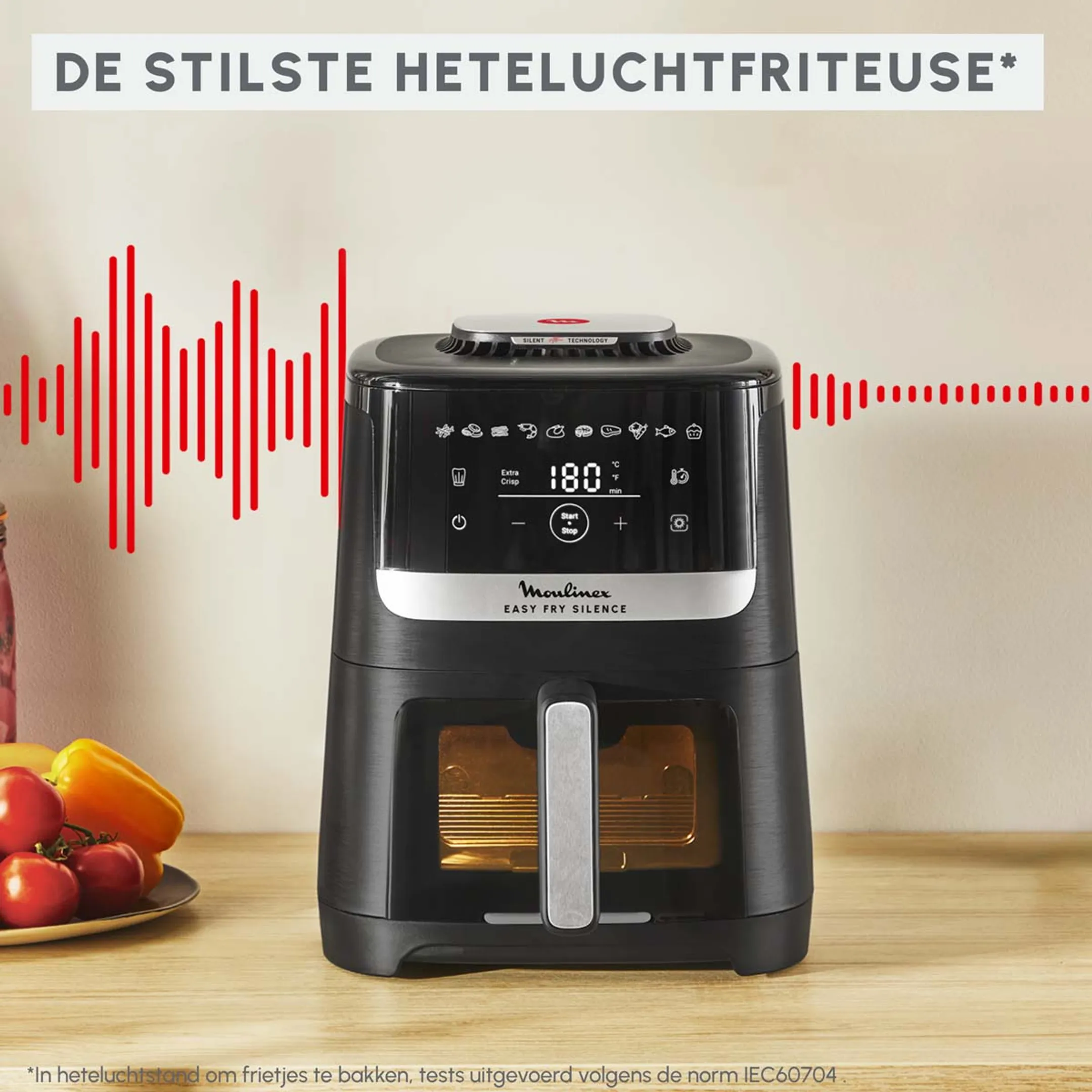 Moulinex Airfryer Easy Fry Silence EZ5568F0 image