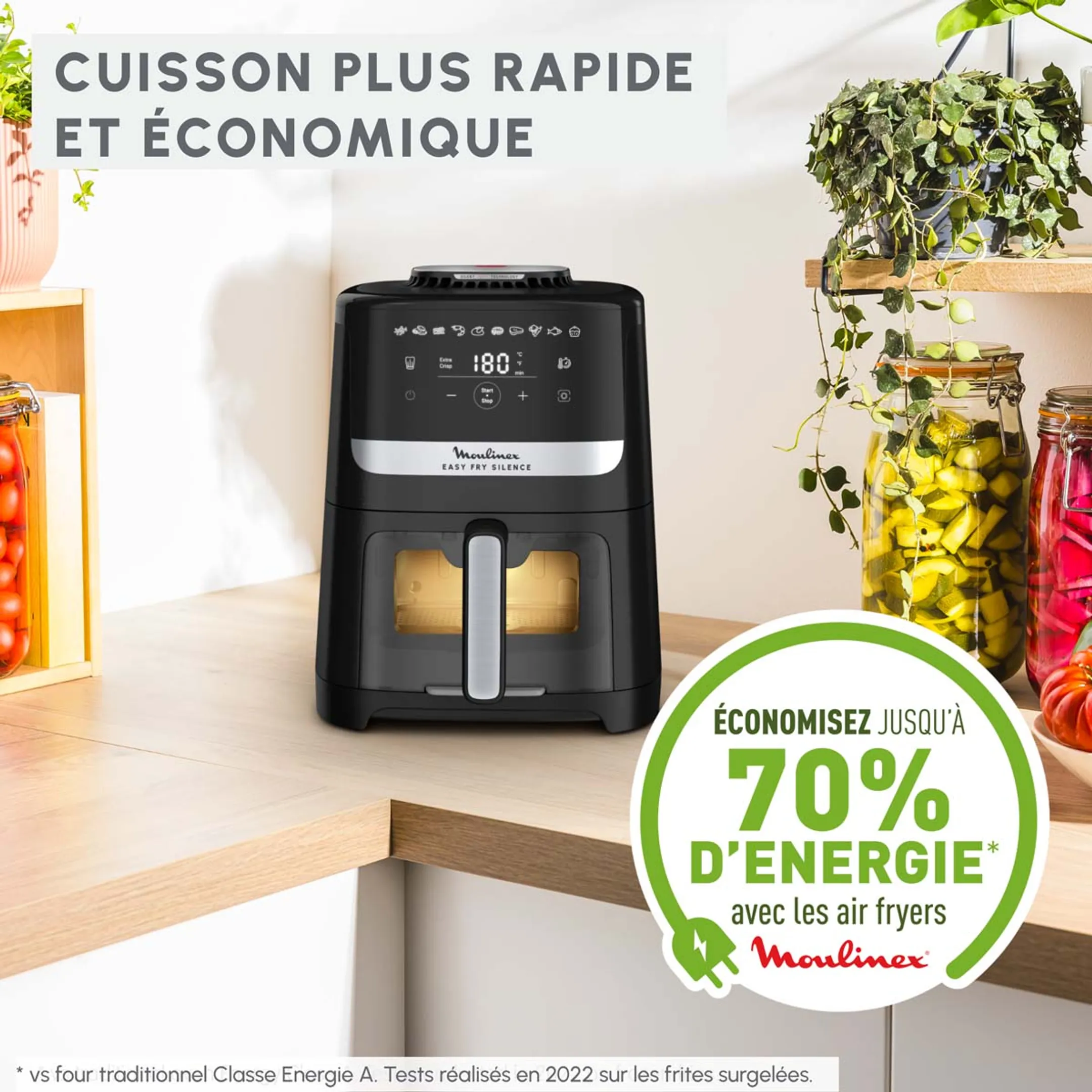 Moulinex Airfryer Easy Fry Silence EZ5568F0 image