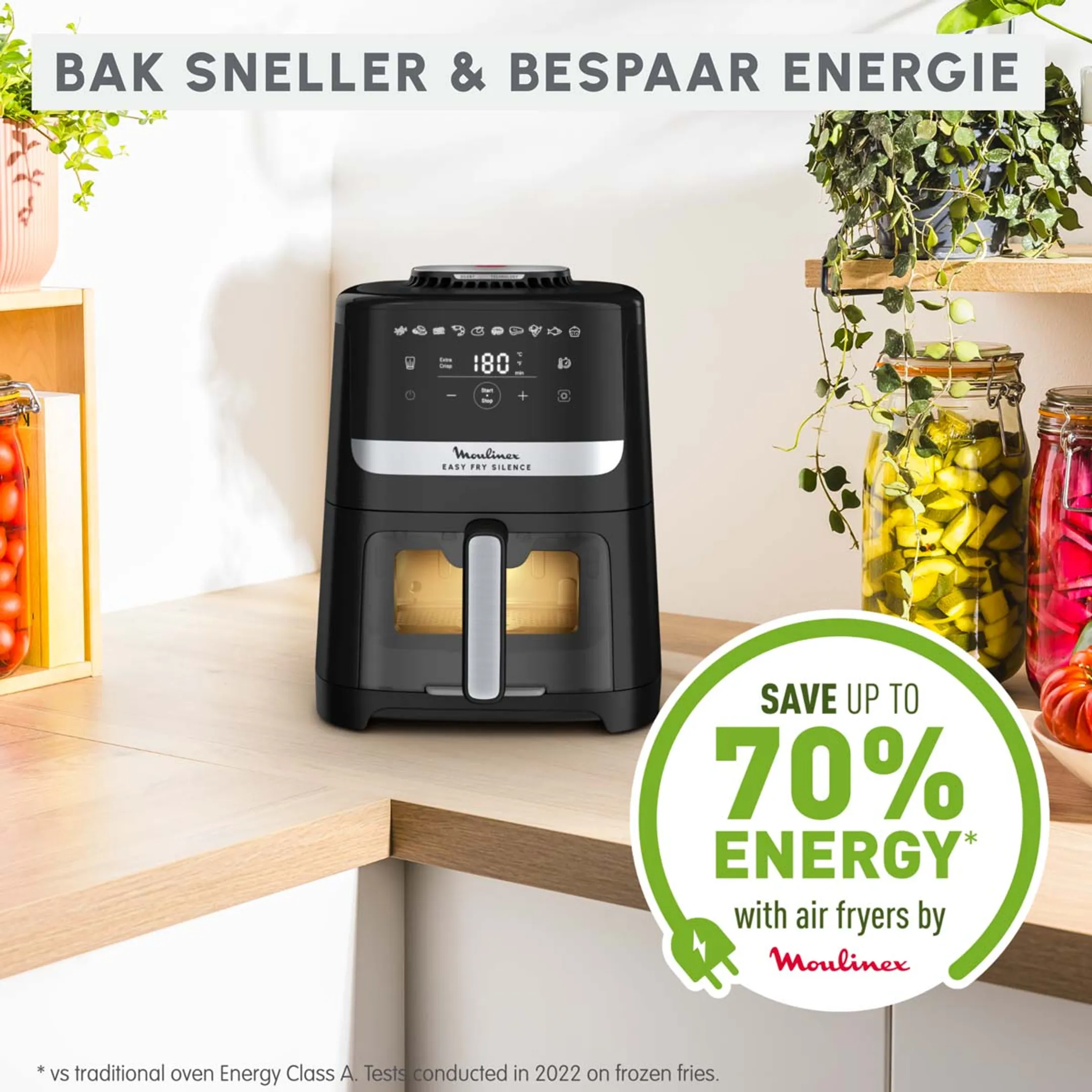 Moulinex Airfryer Easy Fry Silence EZ5568F0 image