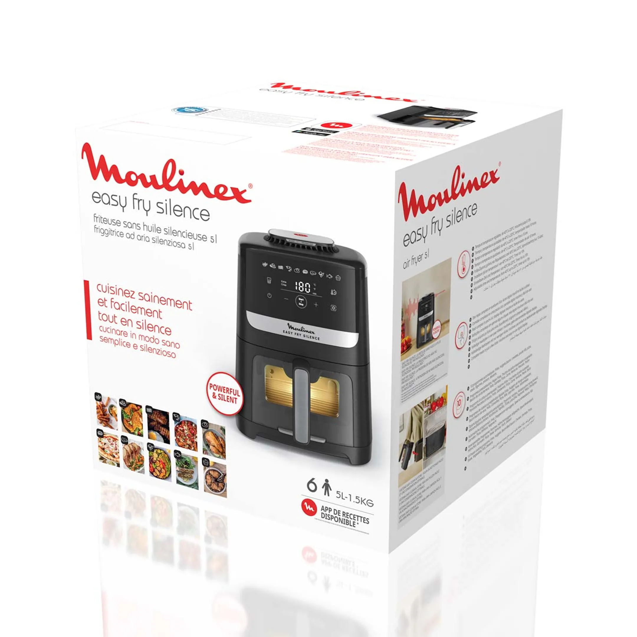 Moulinex Airfryer Easy Fry Silence EZ5568F0 image