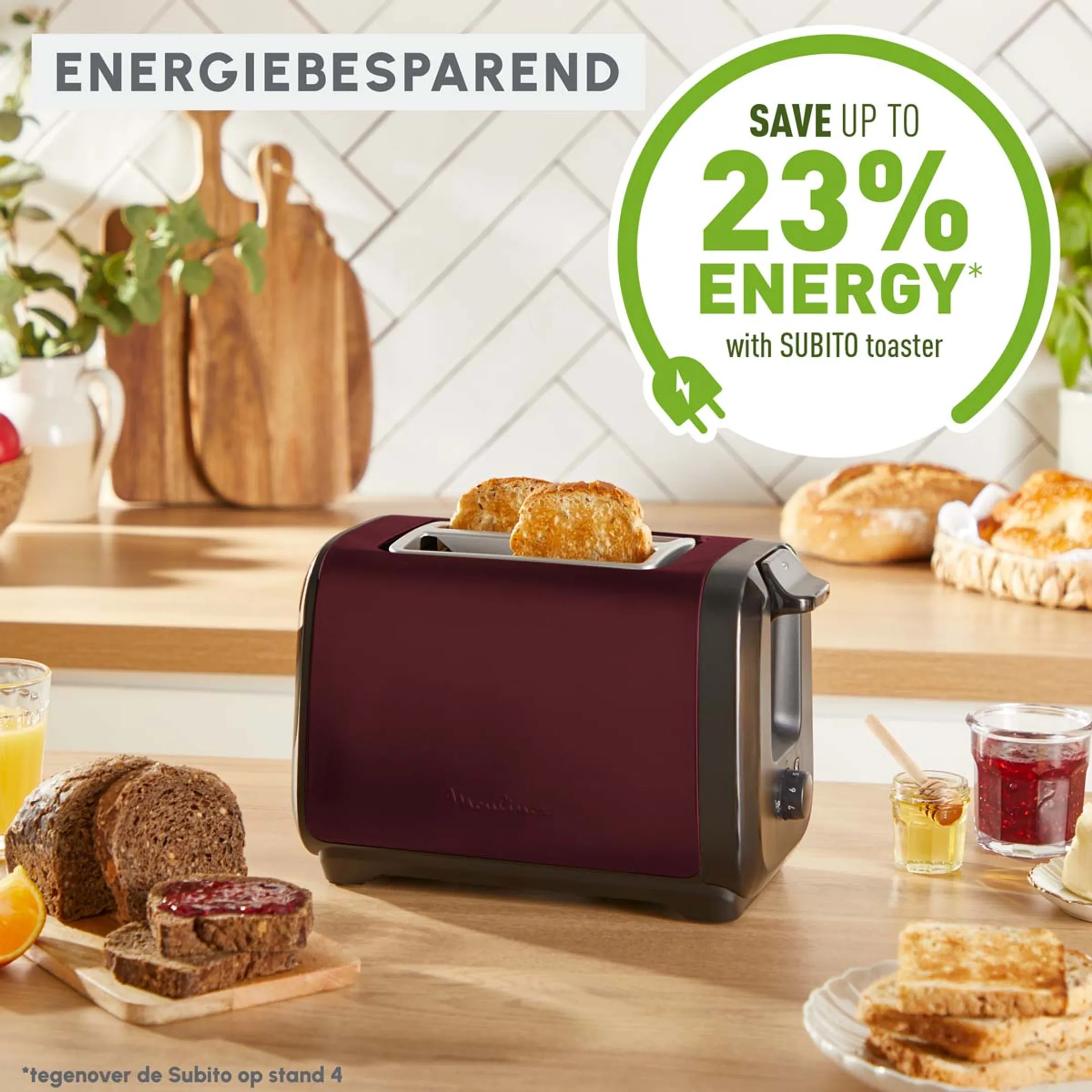 Moulinex Broodrooster Subito LT5S05E0 RED image