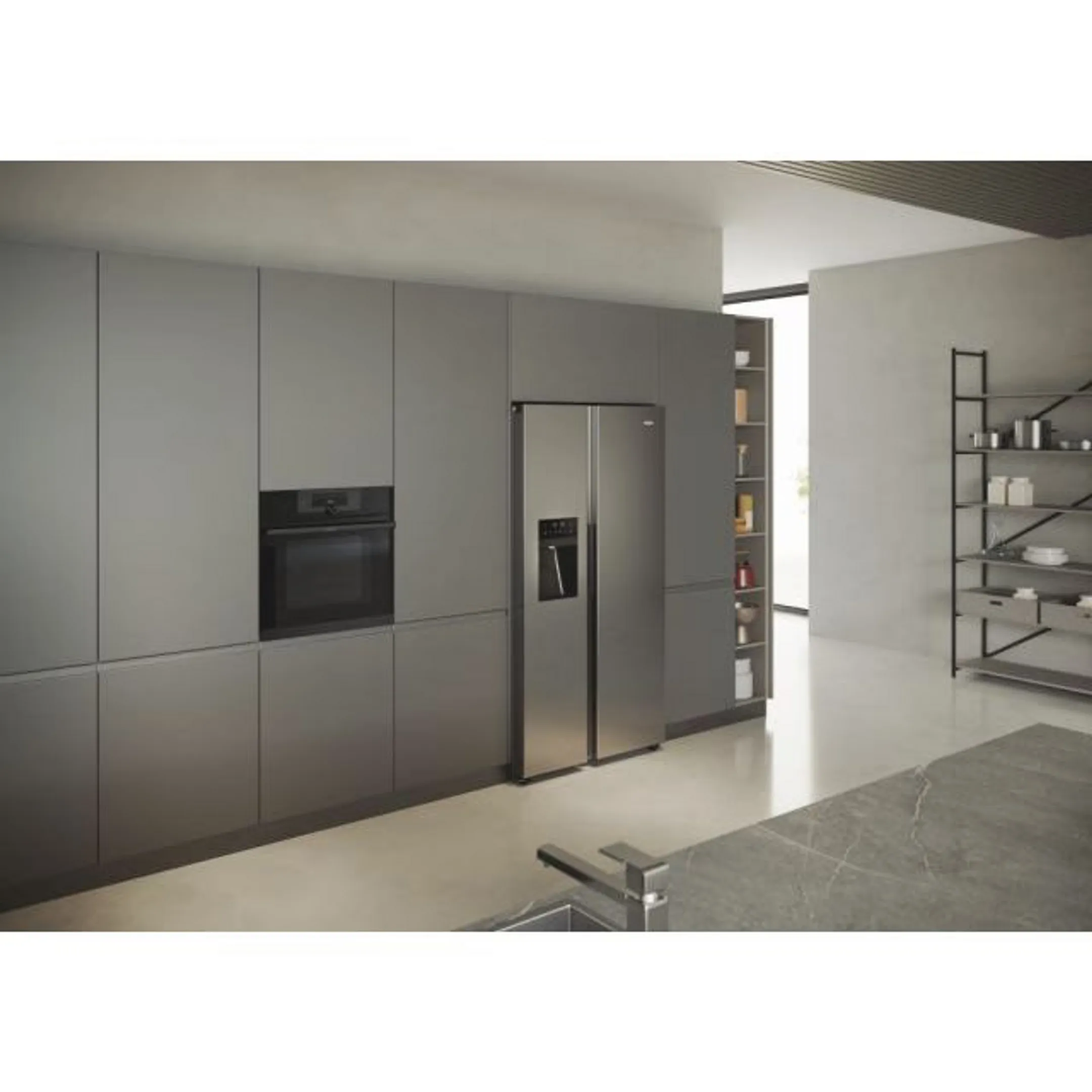 Haier Frigo américain HSR5918DIMP Distributeur image
