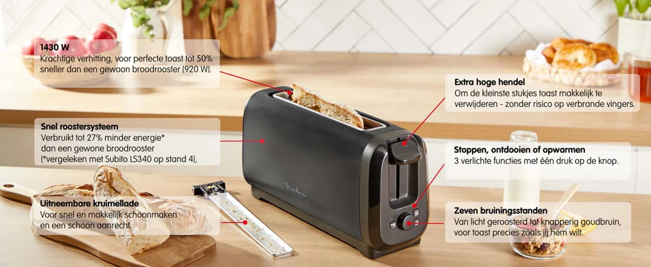 Moulinex Broodrooster Subito LS5S08E0 image