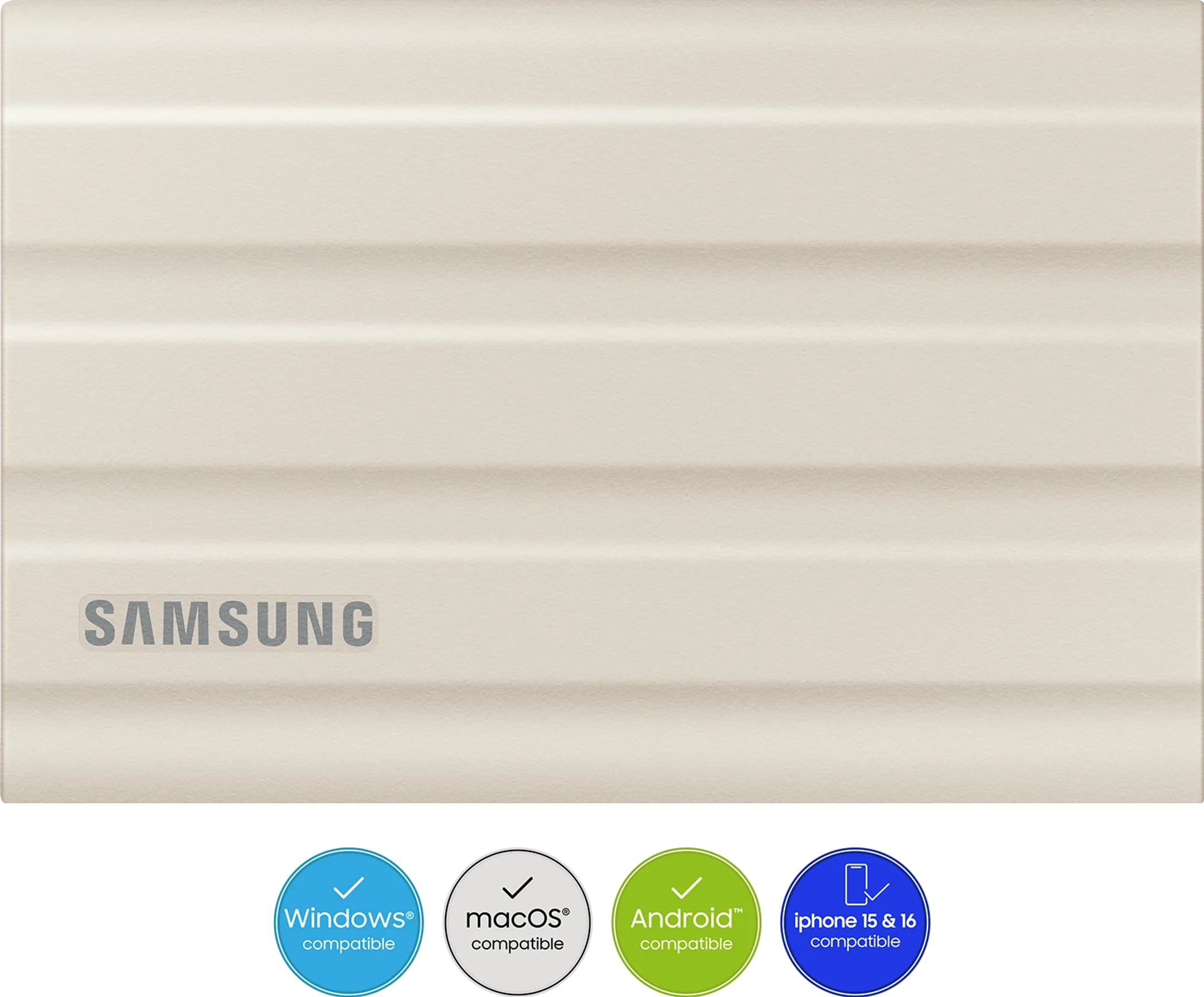 Samsung Portable SSD T7 Shield Beige - 1 To image