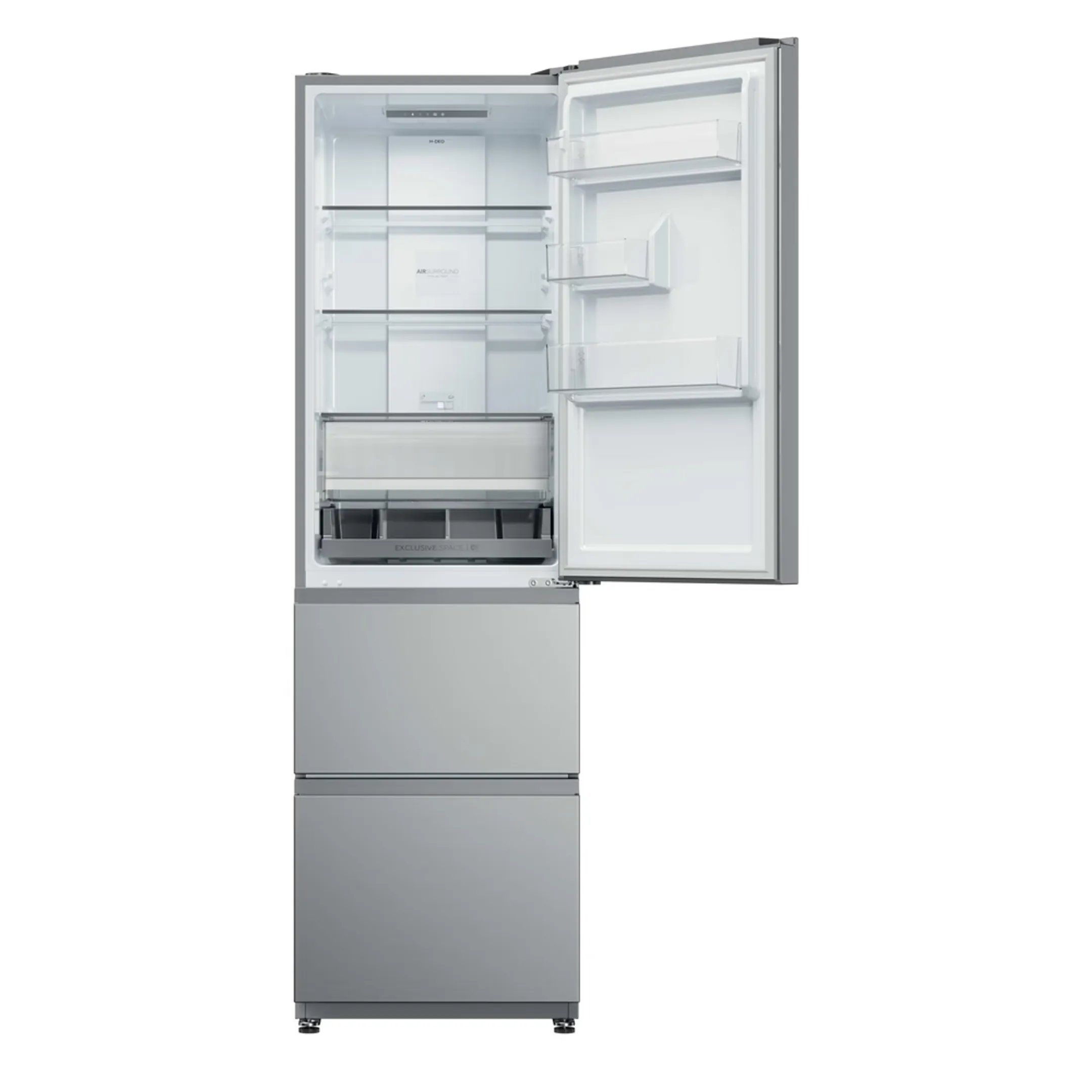 Haier Combi frigo congélateur HTR3518ENMX tiroir Direct Access image