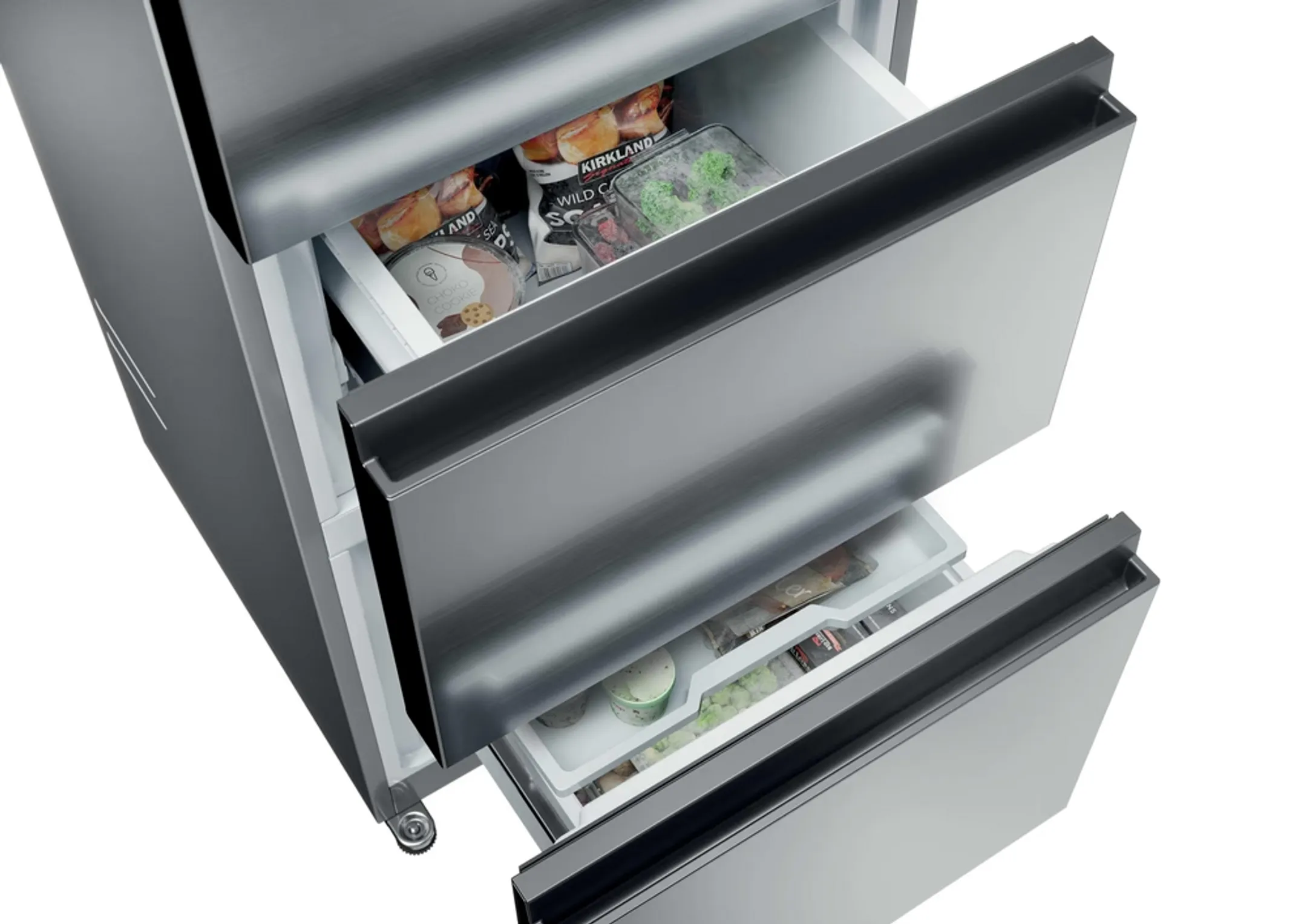 Haier Combi frigo congélateur HTR3518ENMX tiroir Direct Access image