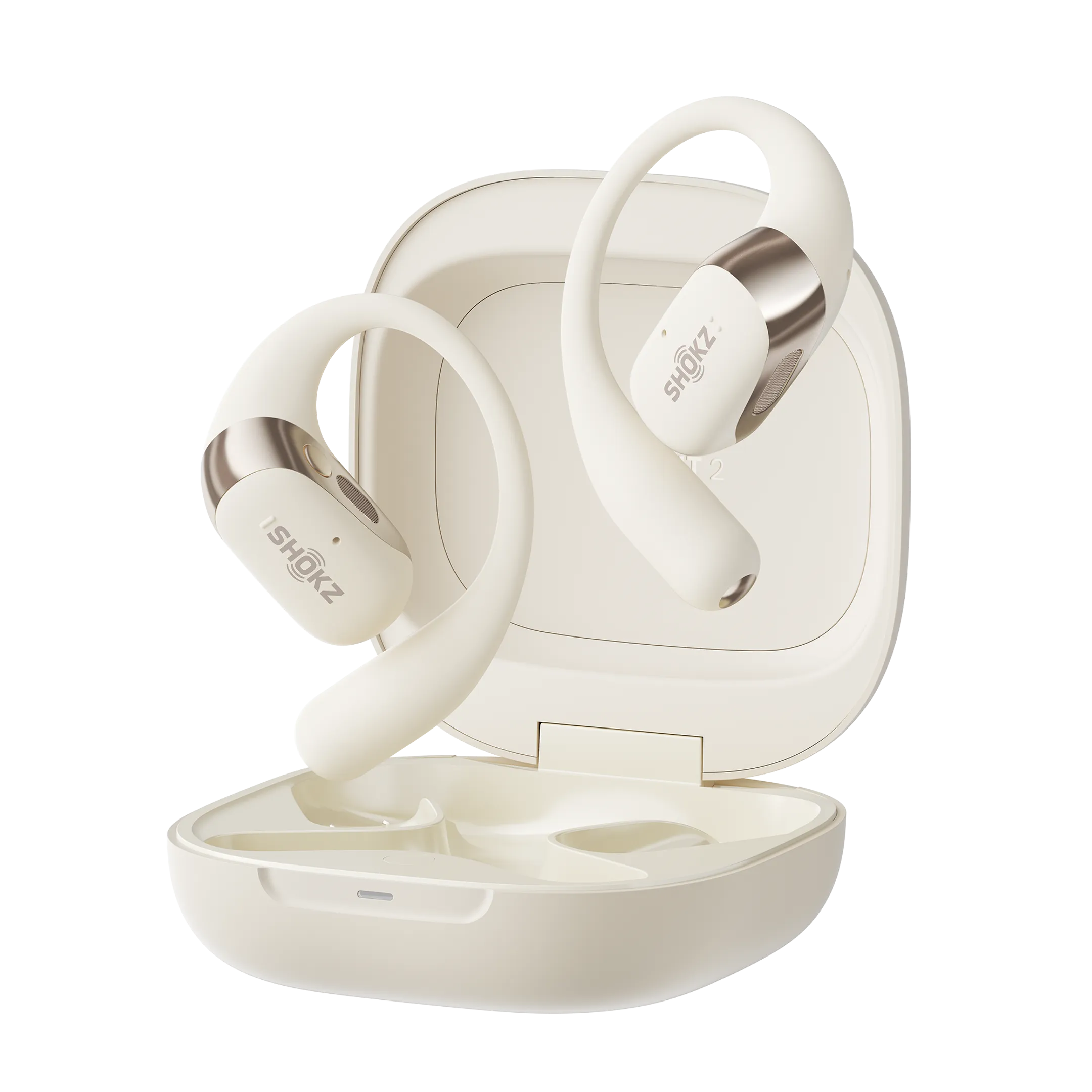 Shokz OpenFit 2 oortjes - Beige image